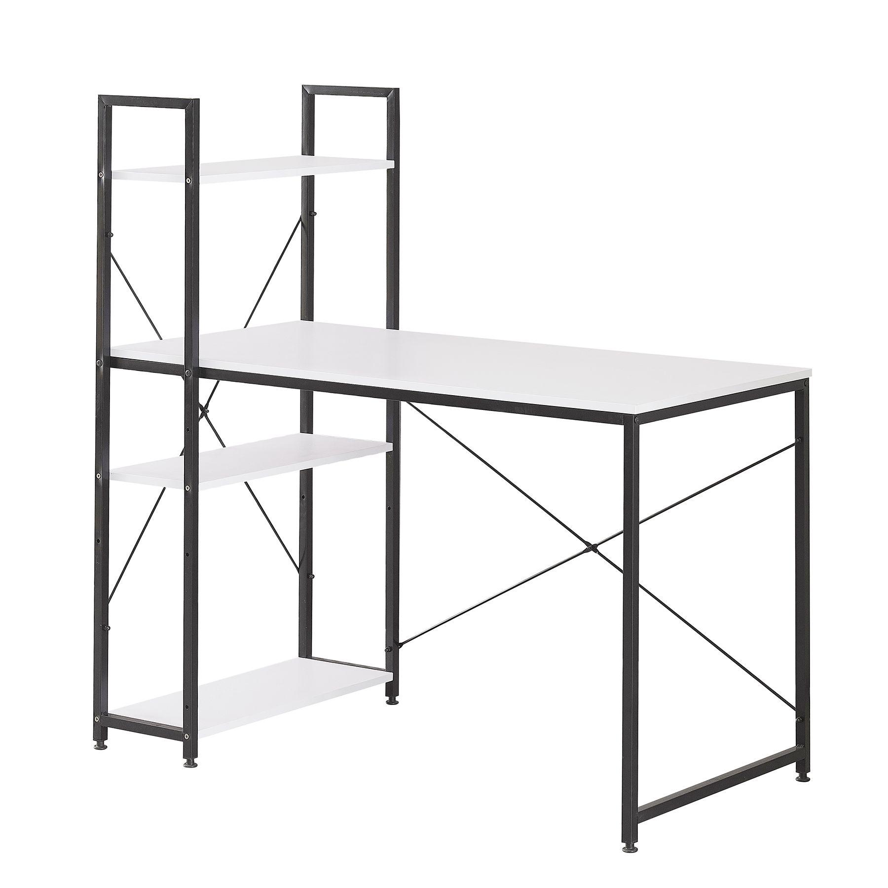 Escritorio Estilo Industrial Relan Estantería Lateral Desk 4-5