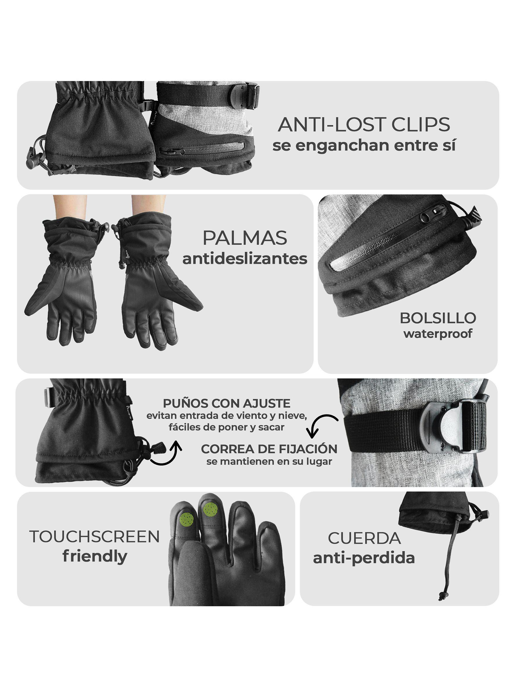 Guantes Térmicos de Nieve PRO Kano Ski Impermeables Touch-2