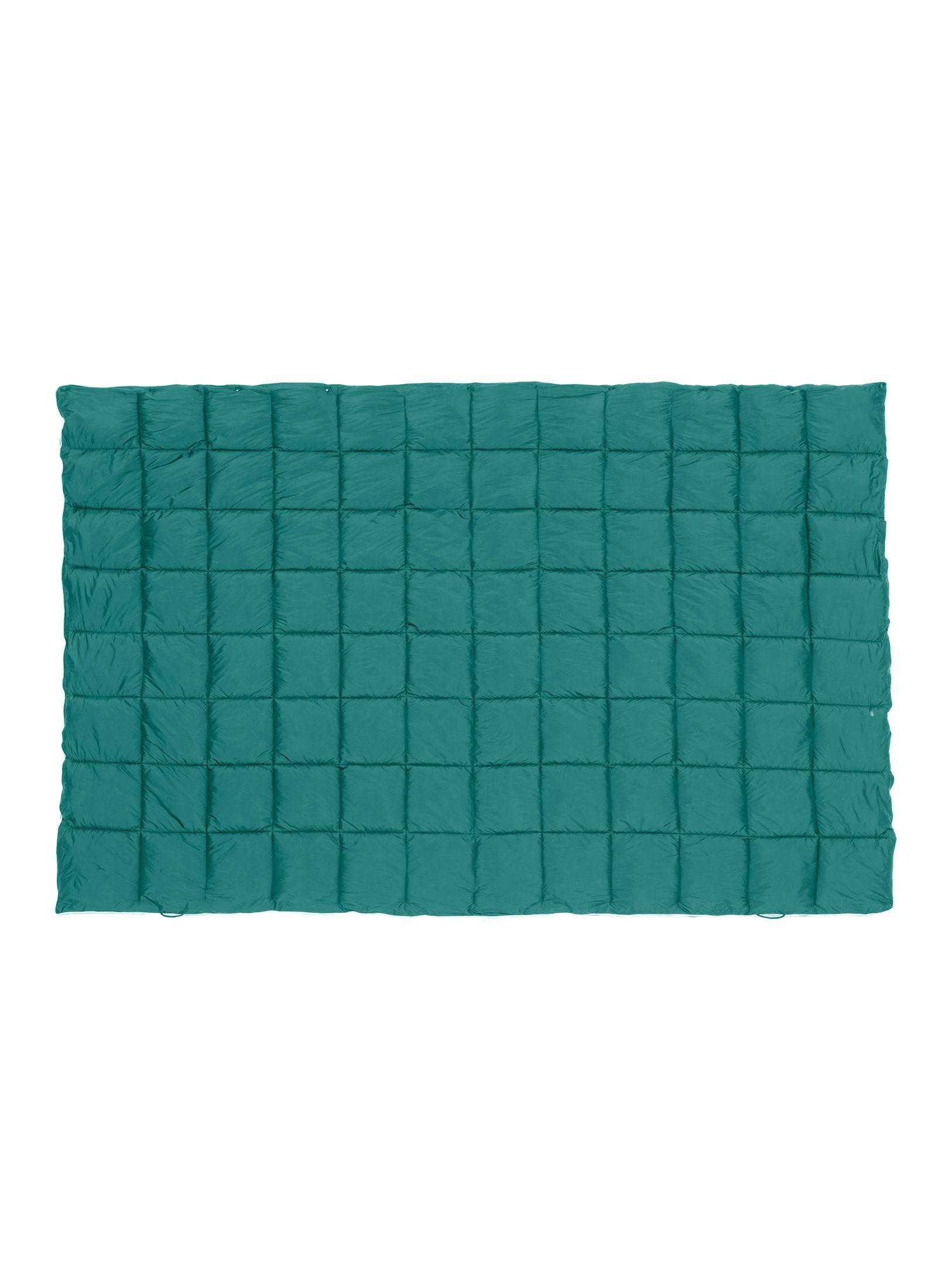 Manta Térmica Camping Kano con Botones Tipo Poncho Verde-5