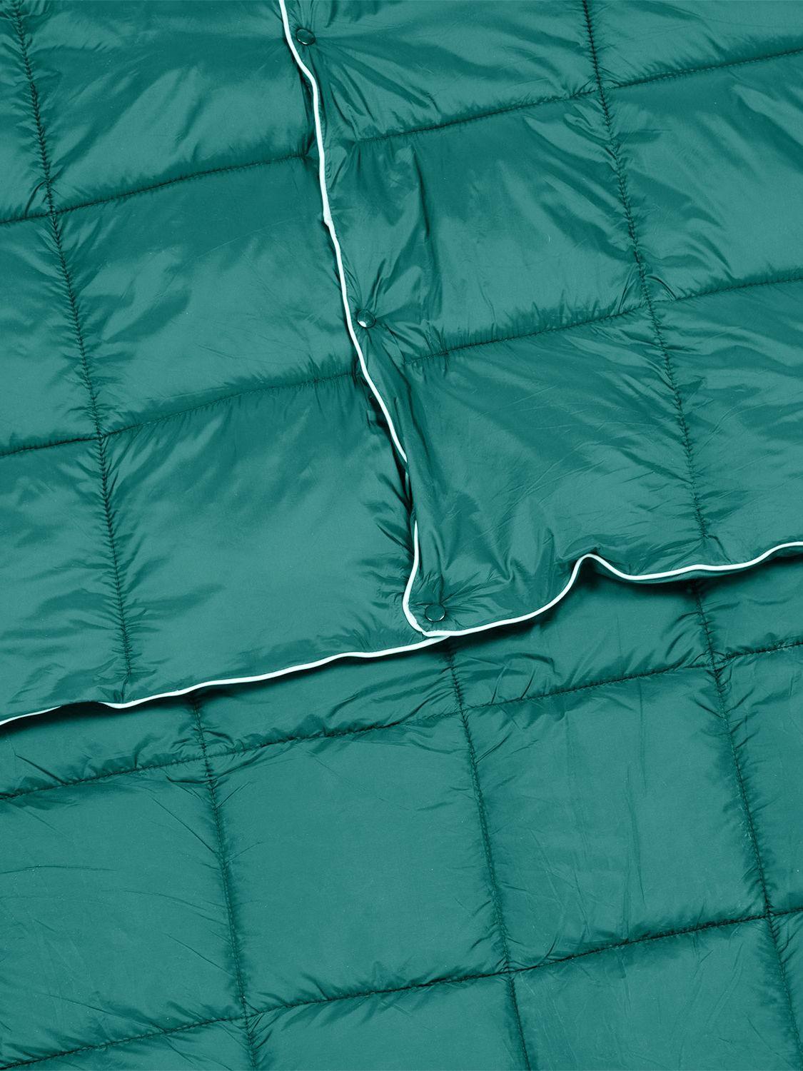 Manta Térmica Camping Kano con Botones Tipo Poncho Verde-7