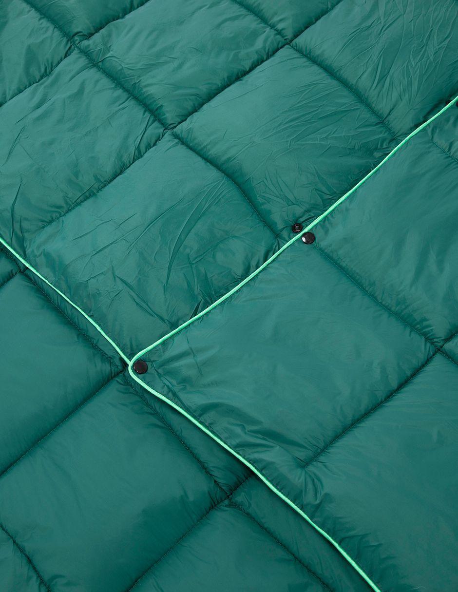 Manta Térmica Camping Kano con Botones Tipo Poncho Verde-7