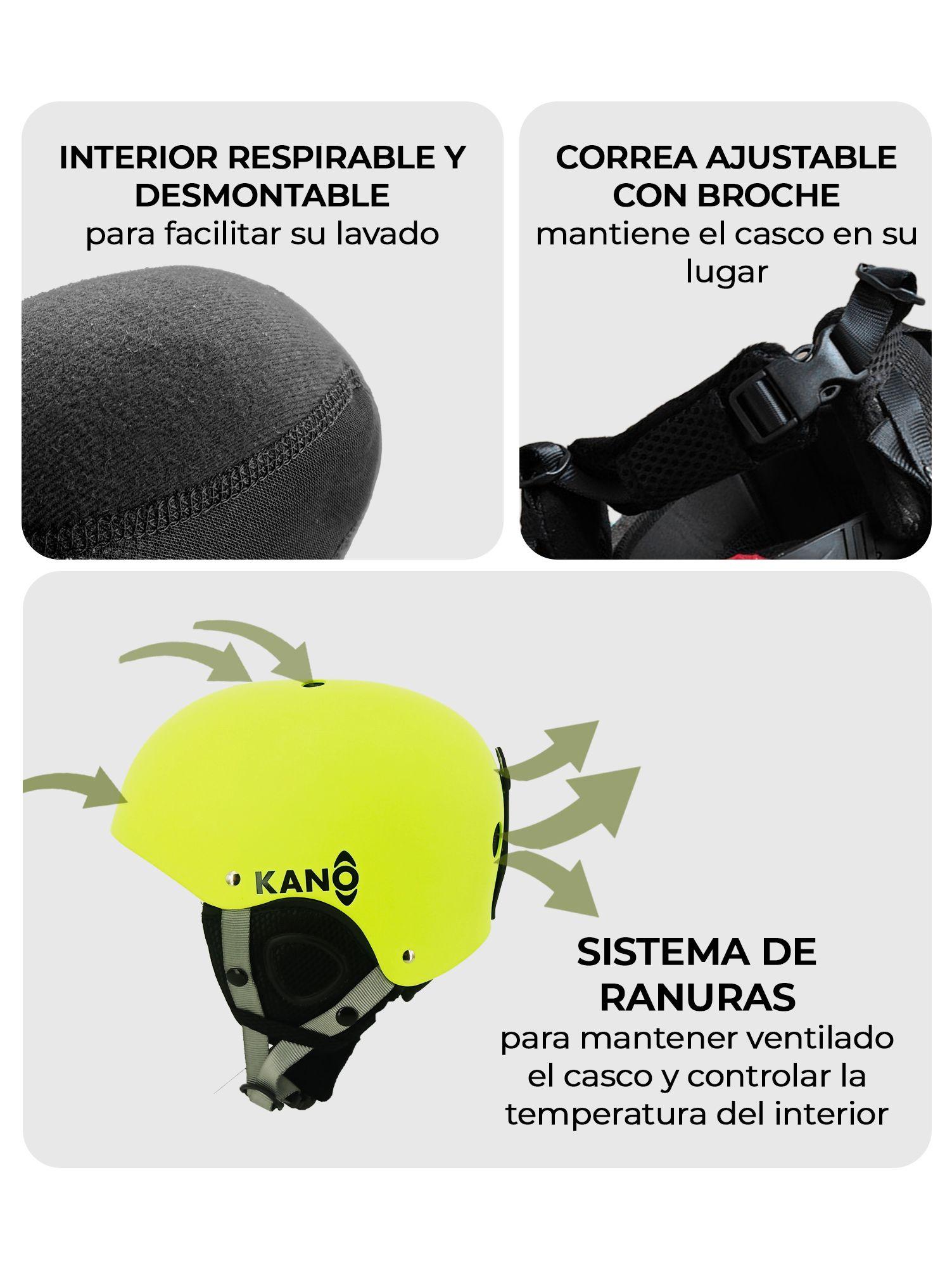 Casco de Nieve para Niños Kano Lime para Ski Snowboard-4