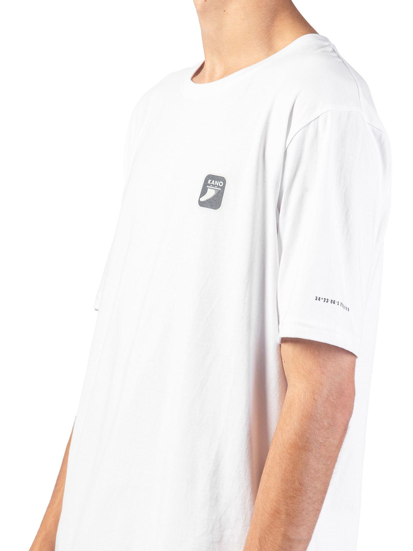 Polera Manga Corta Kano Ritoque 100% Algodón Orgánico Blanco-4