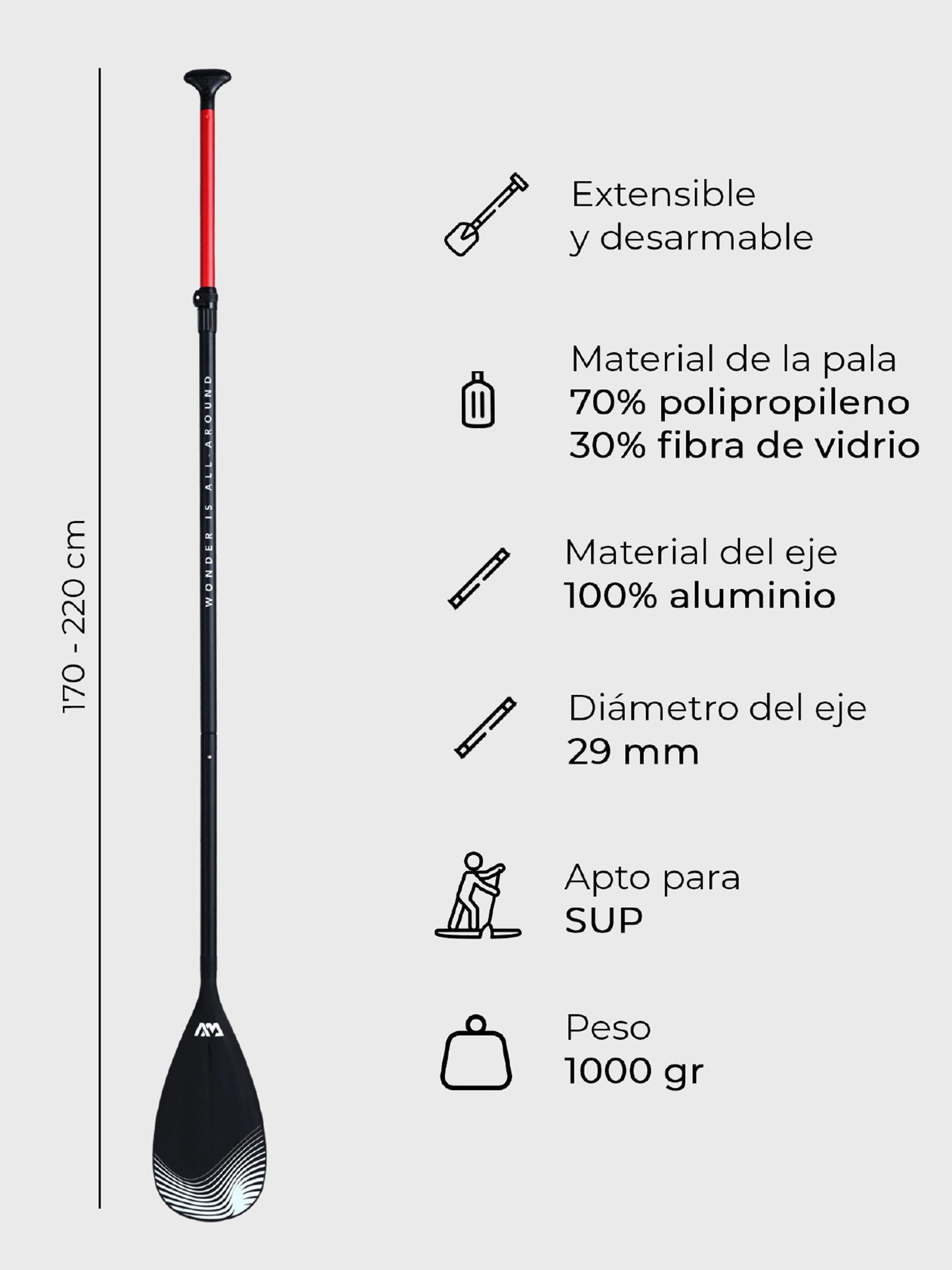 Remo de Stand Up Paddle Aqua Marina Desarmable SUP-2