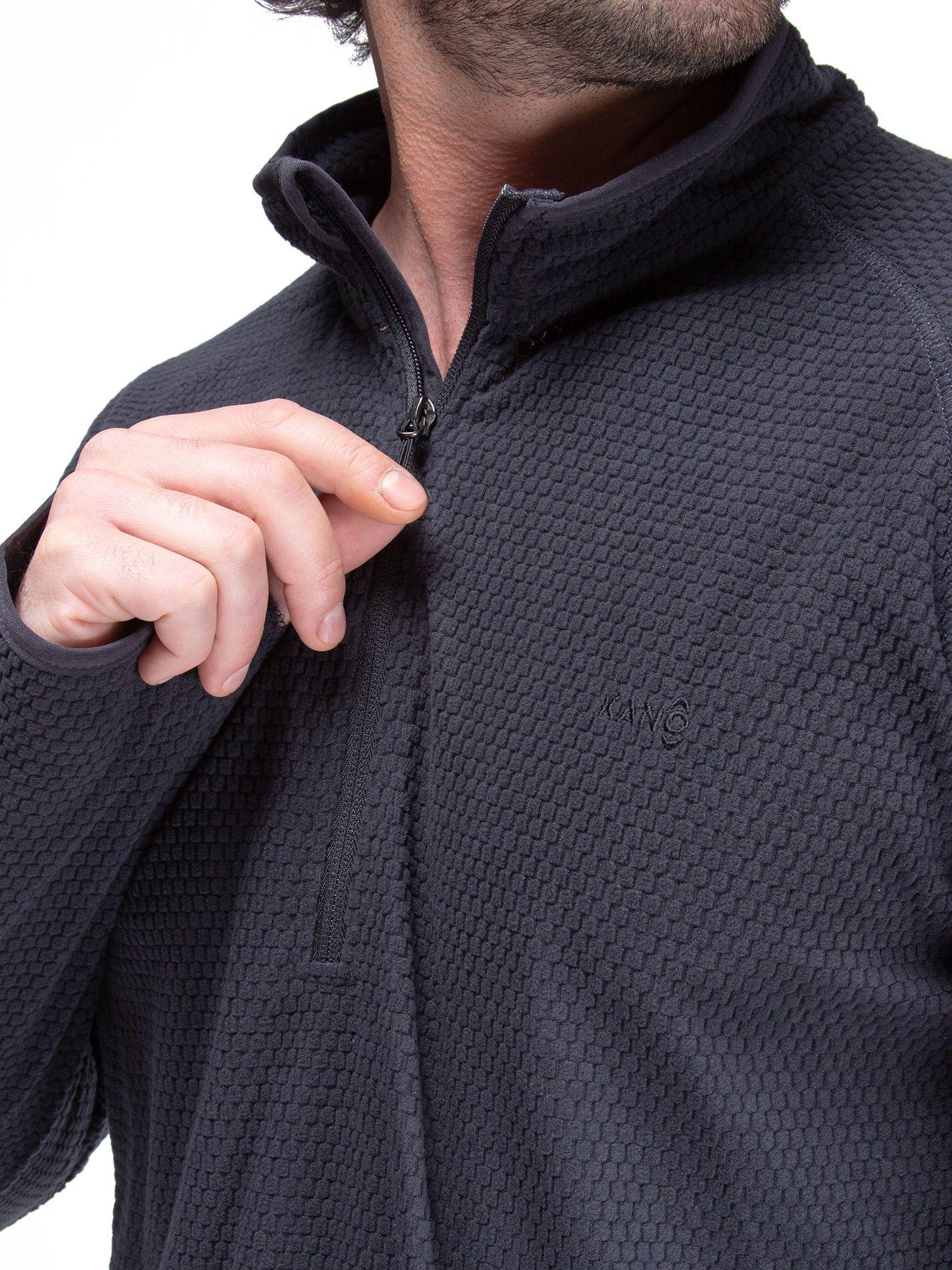 Poleron Hombre Nano Fleece Gris Kano Tineo Deportivo-5
