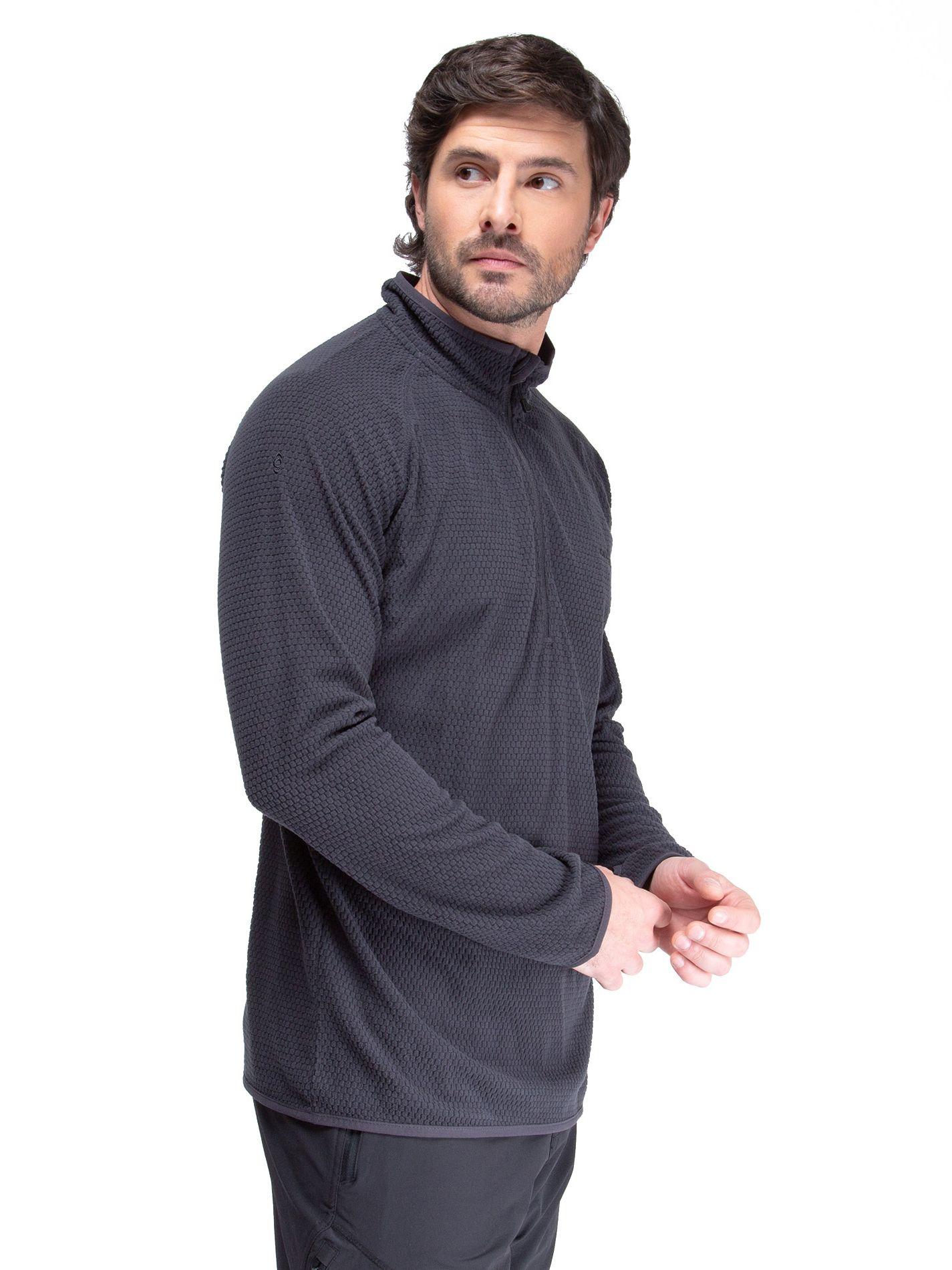 Poleron Hombre Nano Fleece Gris Kano Tineo Deportivo-9