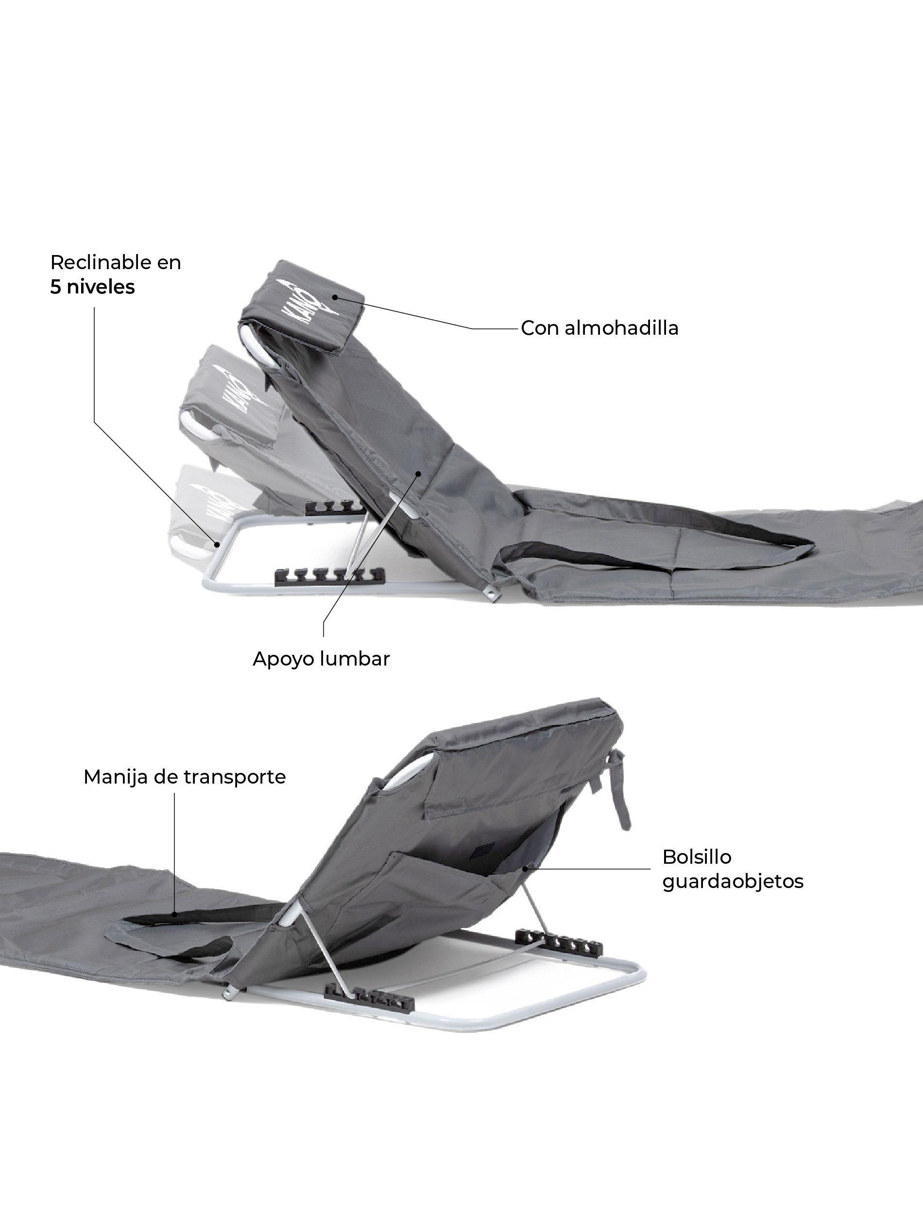 Reposera Con Respaldo Ajustable Kano 5 Niveles Portátil-4