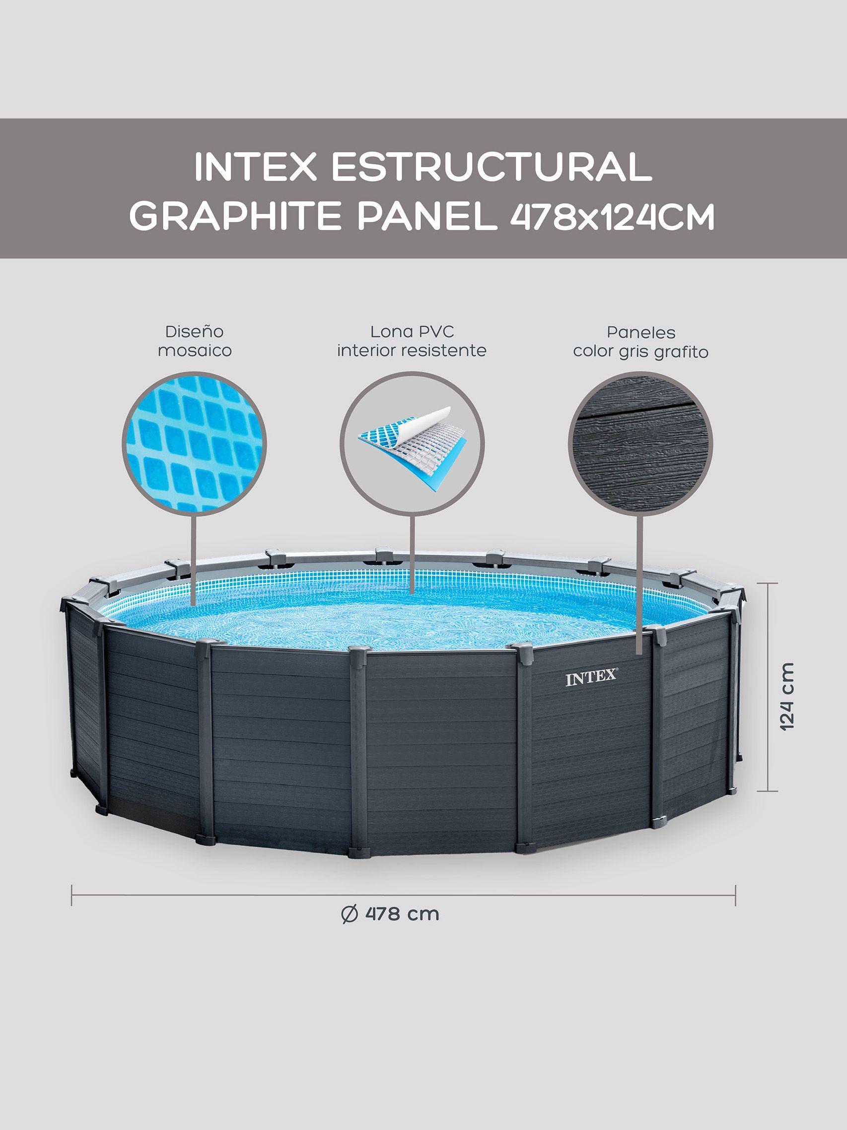 Piscina Estructural Intex Con Paneles 478 Cm-3