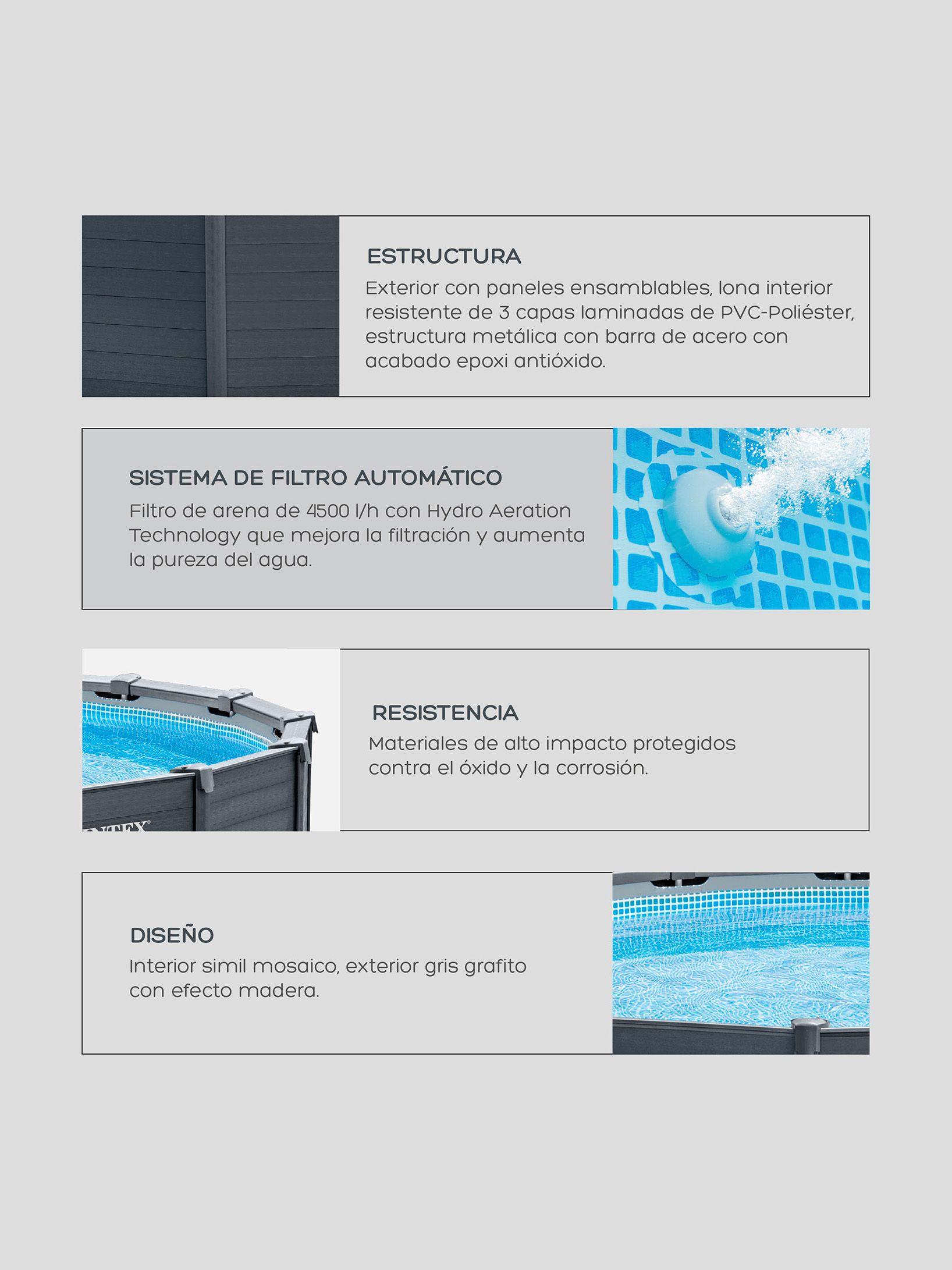 Piscina Estructural Intex Con Paneles 478 Cm-5