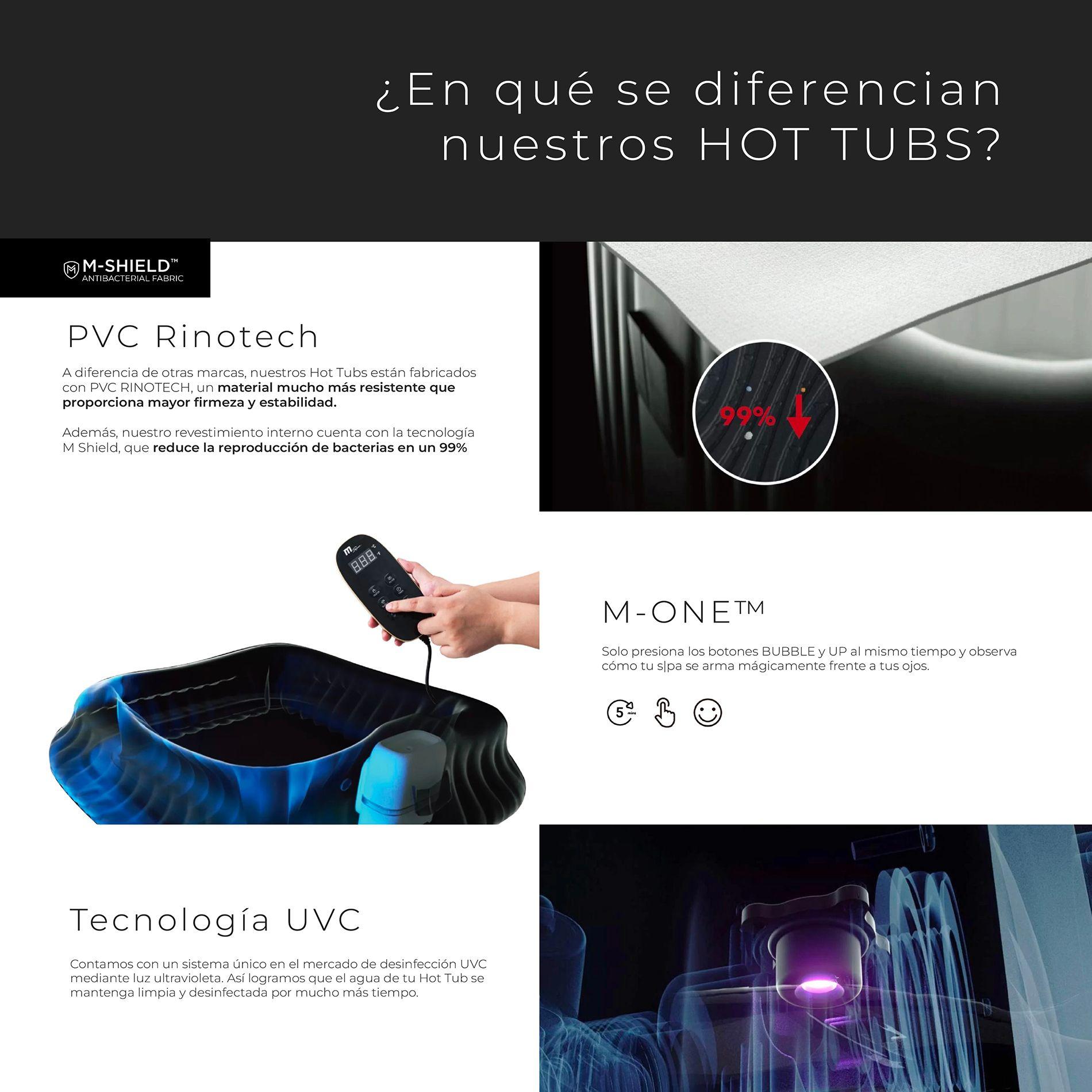 Hot Tub Inflable Bergen Comfort Para 8 Personas MSpa-7