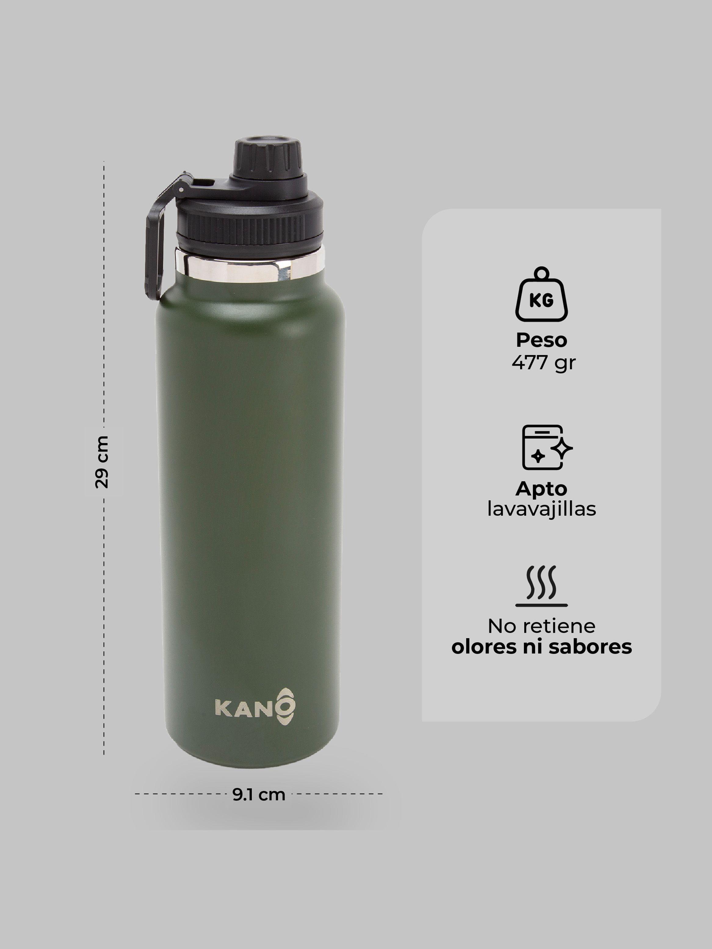 Botella Insulada Verde Oscuro 1.2 litros / Botella Agua Kano-5