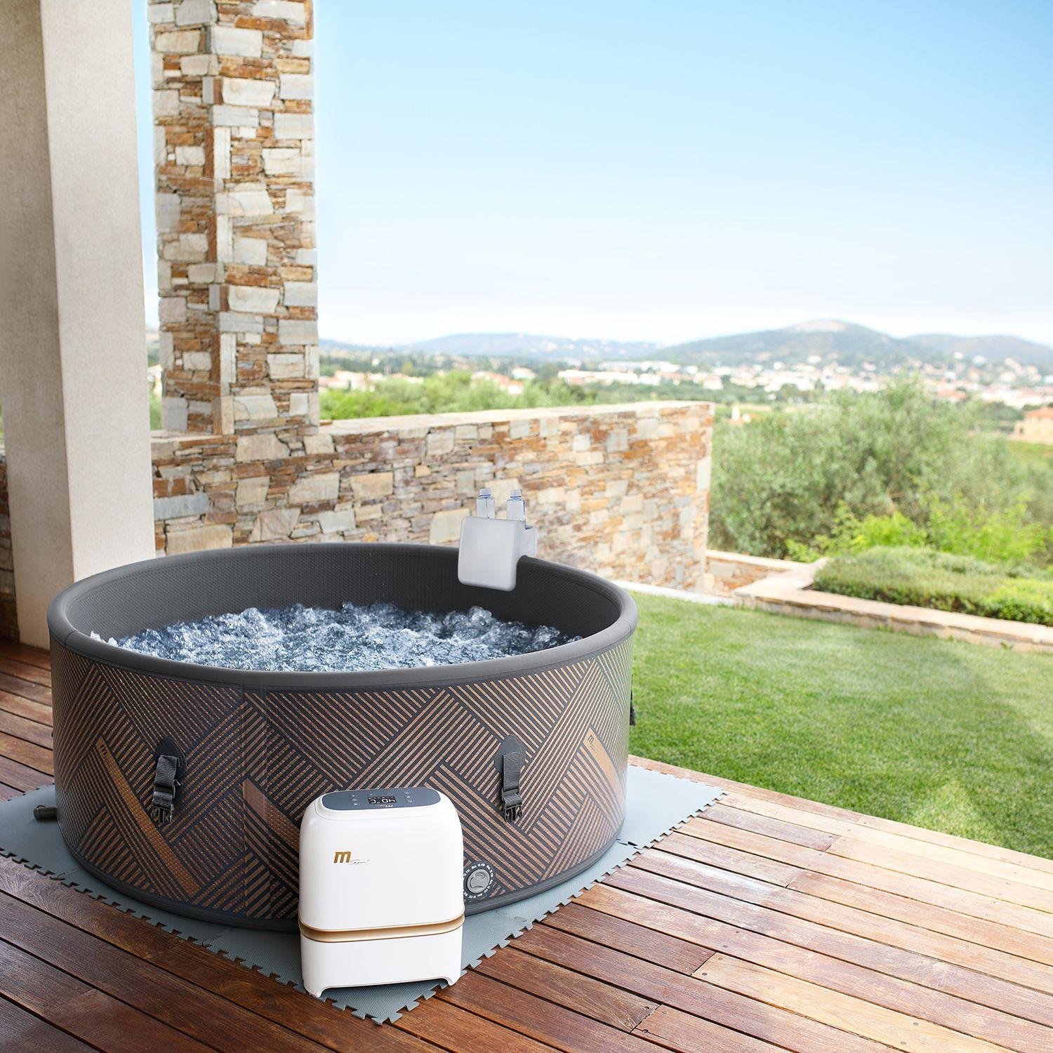 Set 2 Posa Vasos y Apoya Cabezas para Hot Tub Mono-3