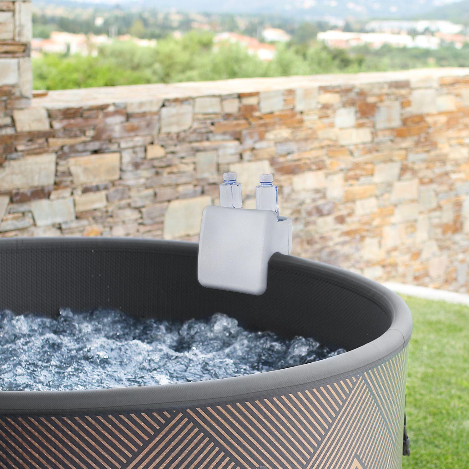 Set 2 Posa Vasos y Apoya Cabezas para Hot Tub Mono-4