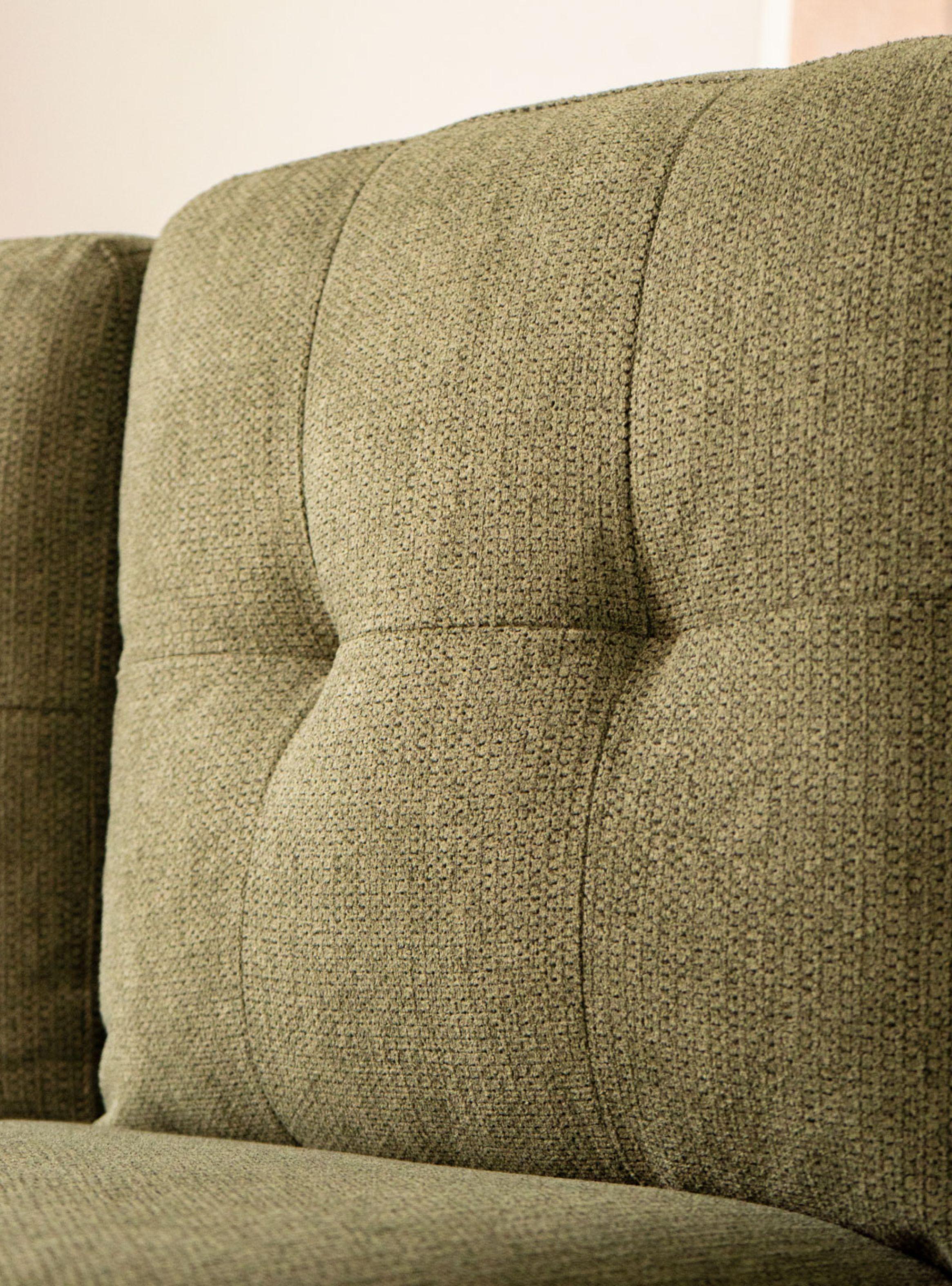 Sofá 3 Cuerpos Relan Sutri Sillon Capitoné Verde-5