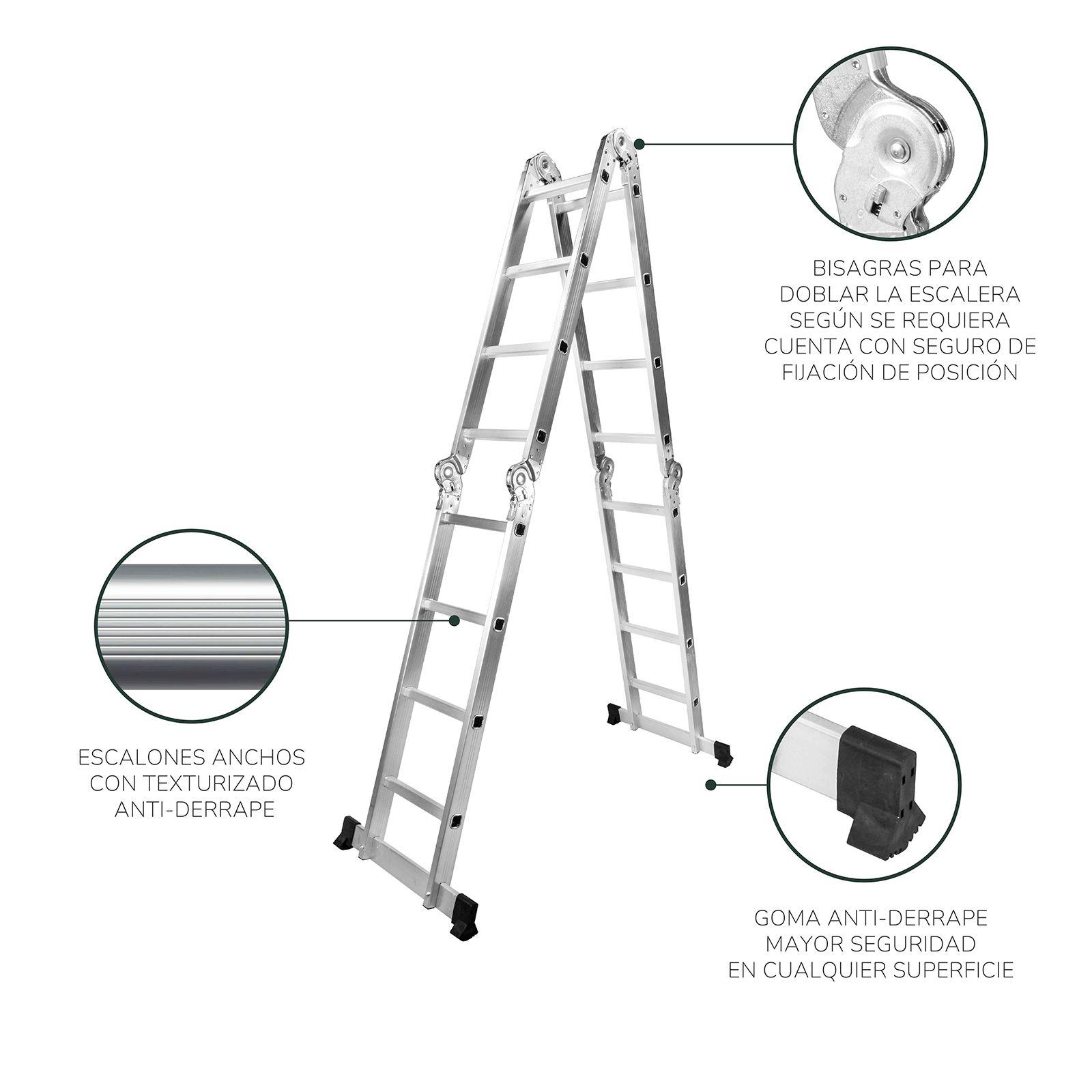Escalera Plegable Relan Multipropósito 16 Peldaños-1