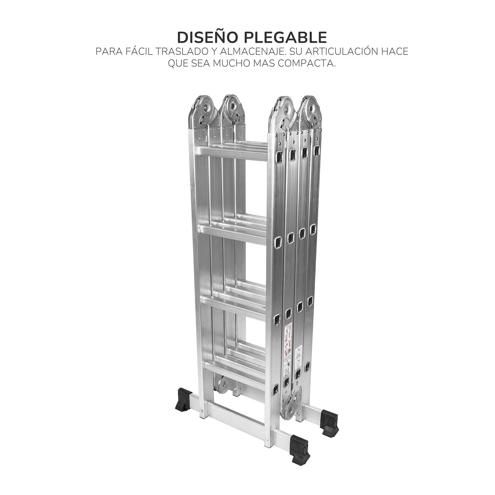 Escalera Plegable Relan Multipropósito 16 Peldaños-3
