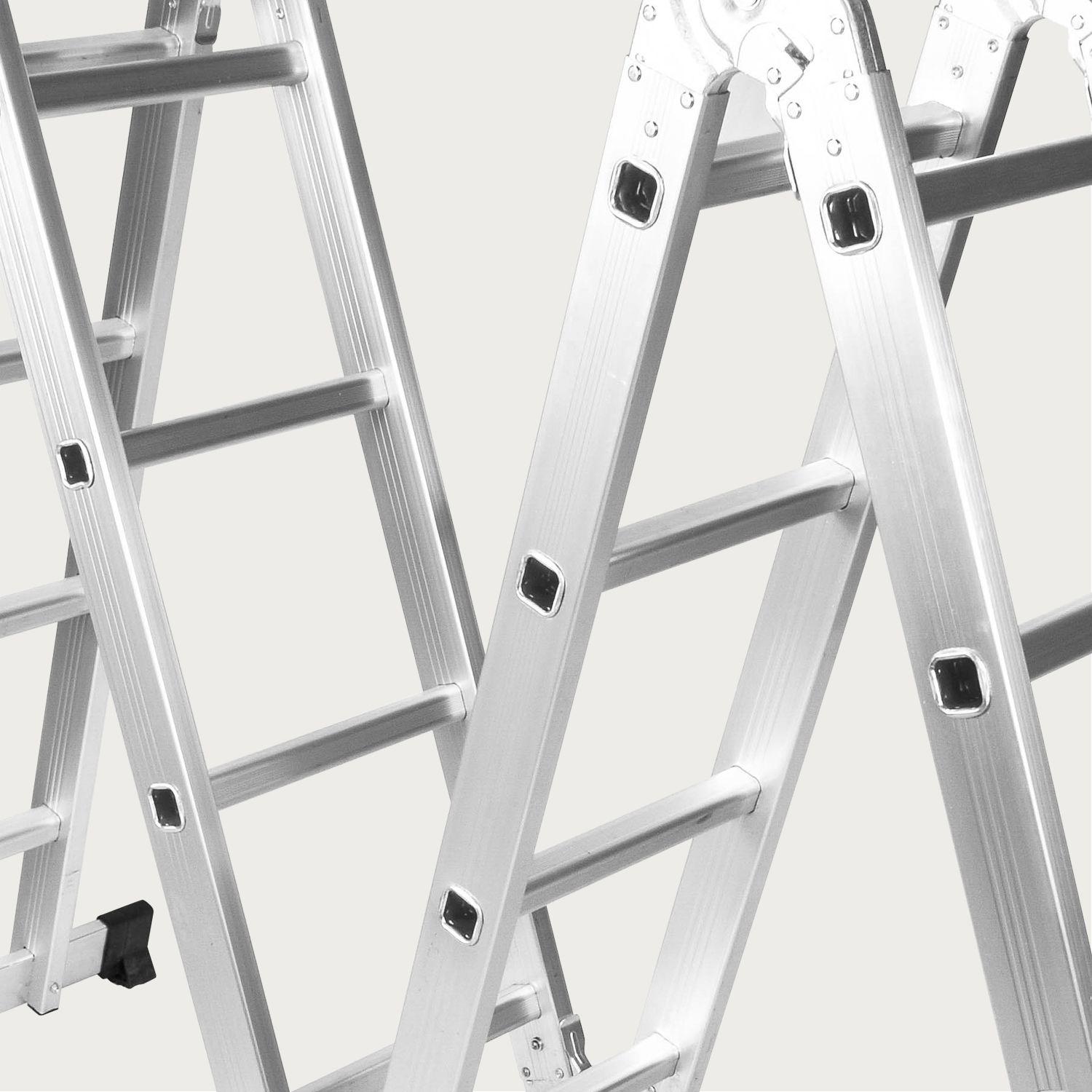 Escalera Plegable Relan Multipropósito 16 Peldaños-4