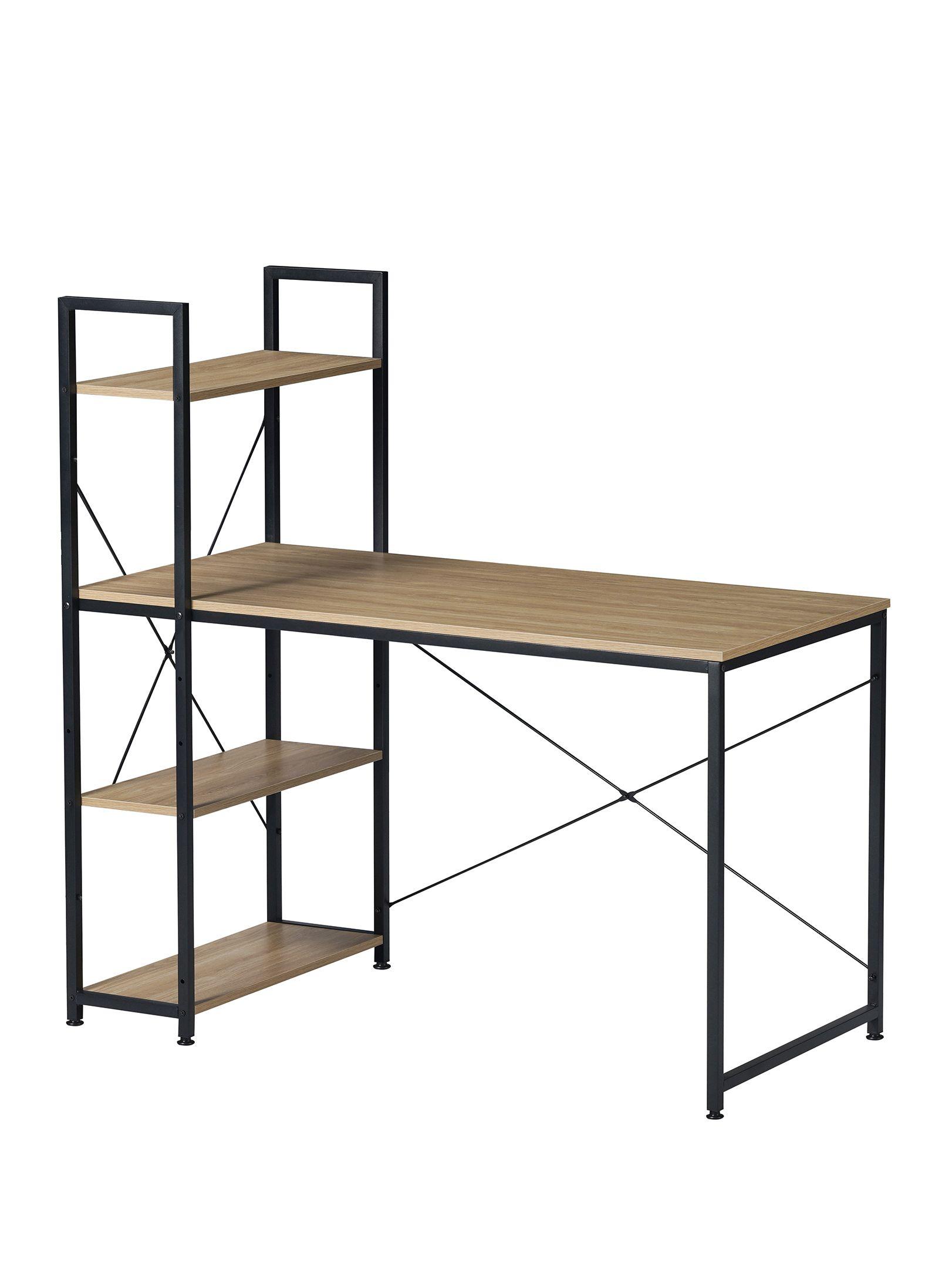 Escritorio Estilo Industrial Relan Estantería Lateral Desk 4-6