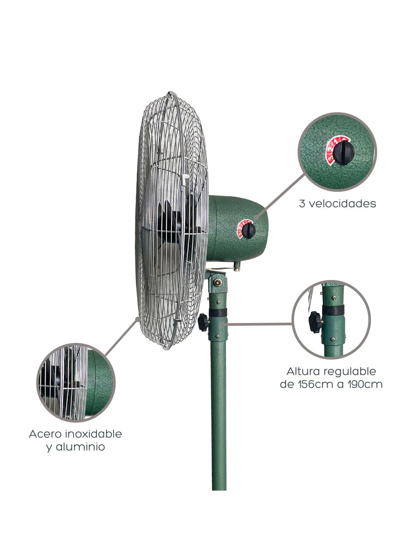 Ventilador Industrial Halten 18" Gran Potencia 190 Cm-2