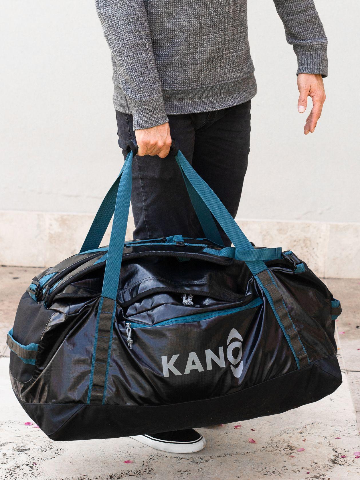 Bolso Mochila Impermeable Kano Outdoor 80L Plegable Negro-3