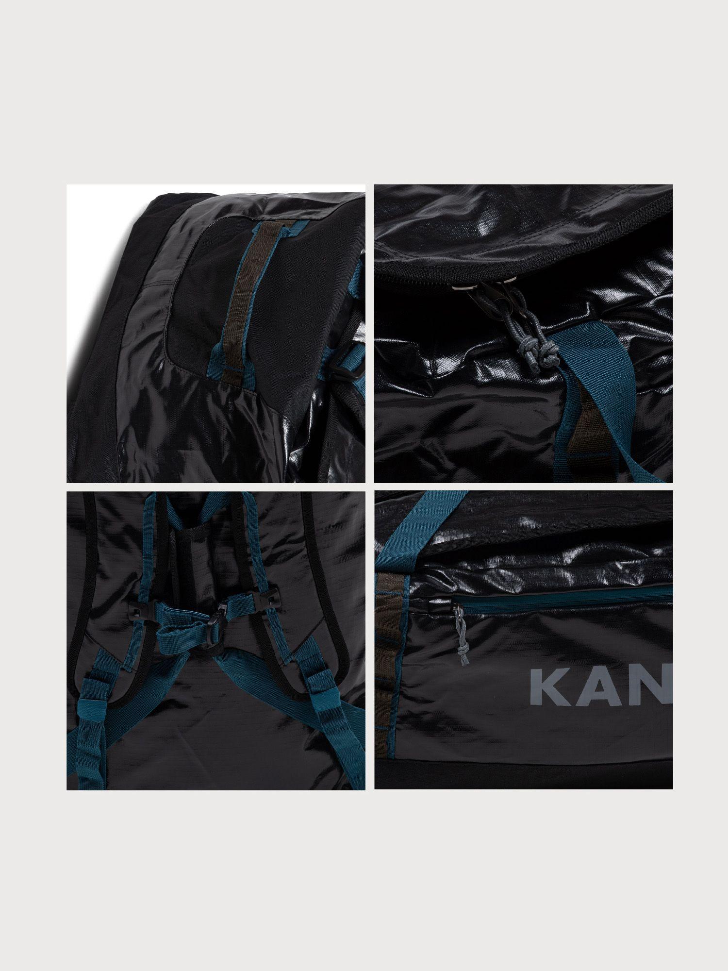 Bolso Mochila Impermeable Kano Outdoor 80L Plegable Negro-5