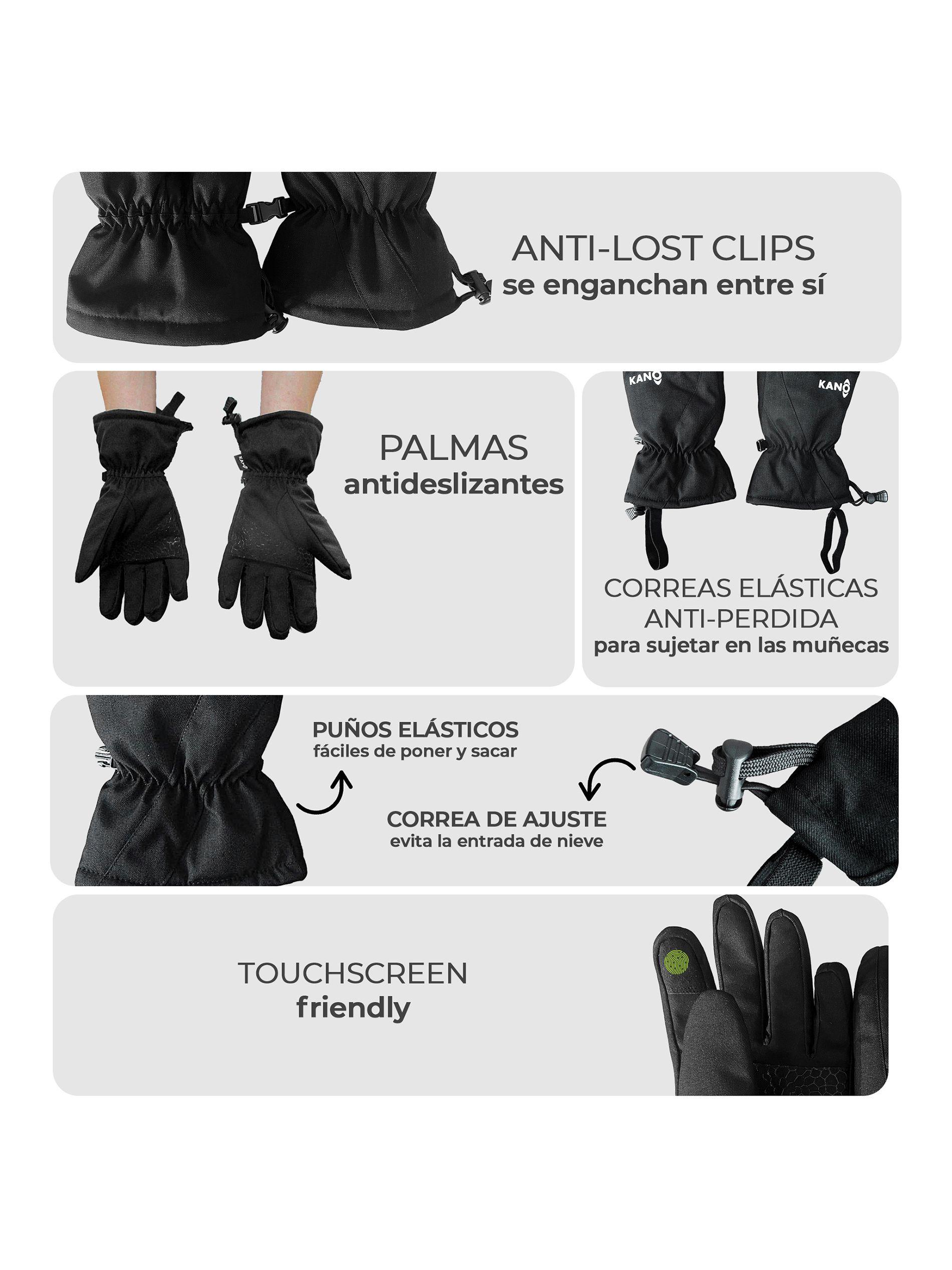 Guantes Térmicos de Nieve Kano Ski Snowboard Impermeables-2