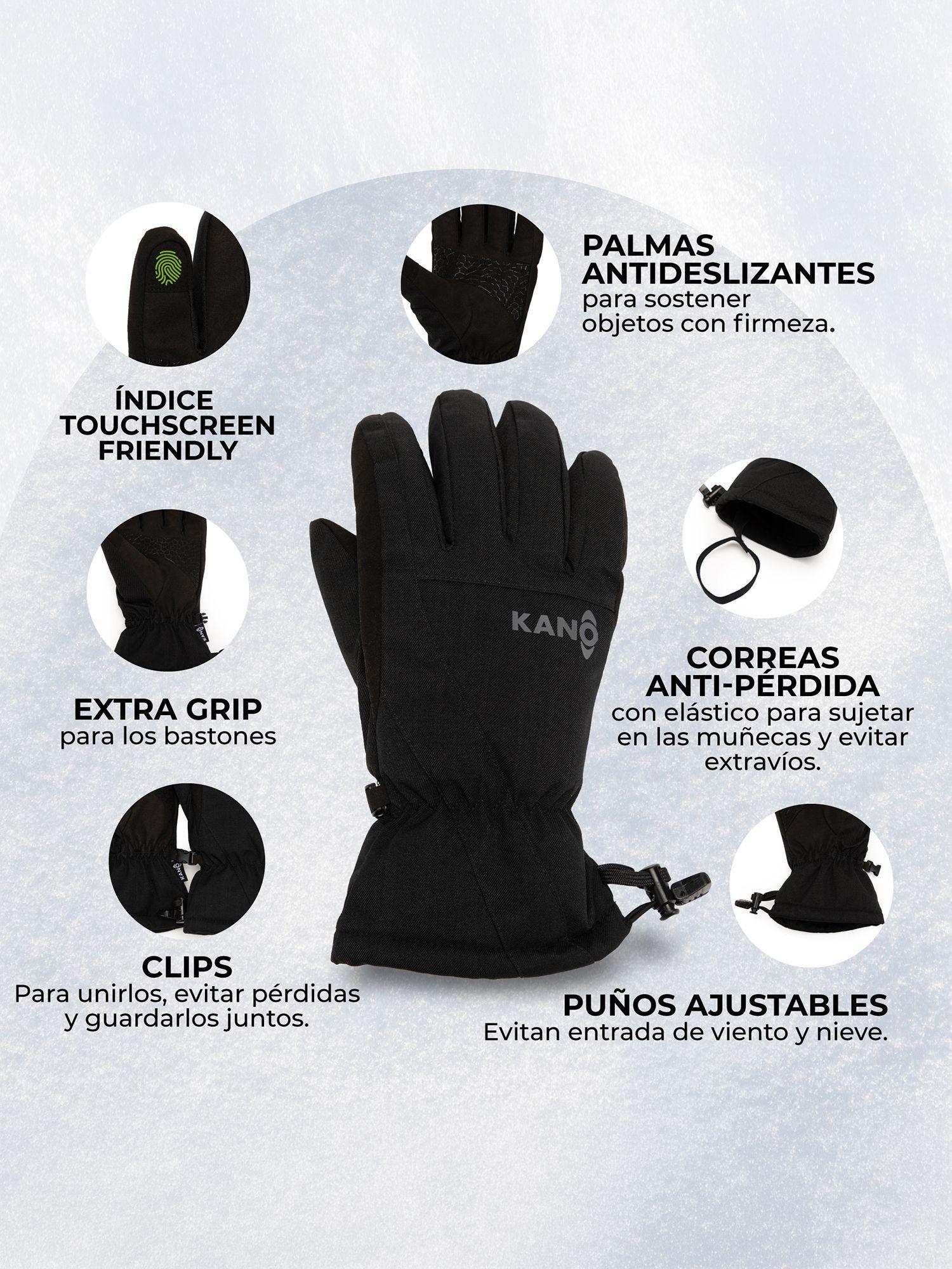 Guantes Térmicos de Nieve Kano Ski Snowboard Impermeables-3
