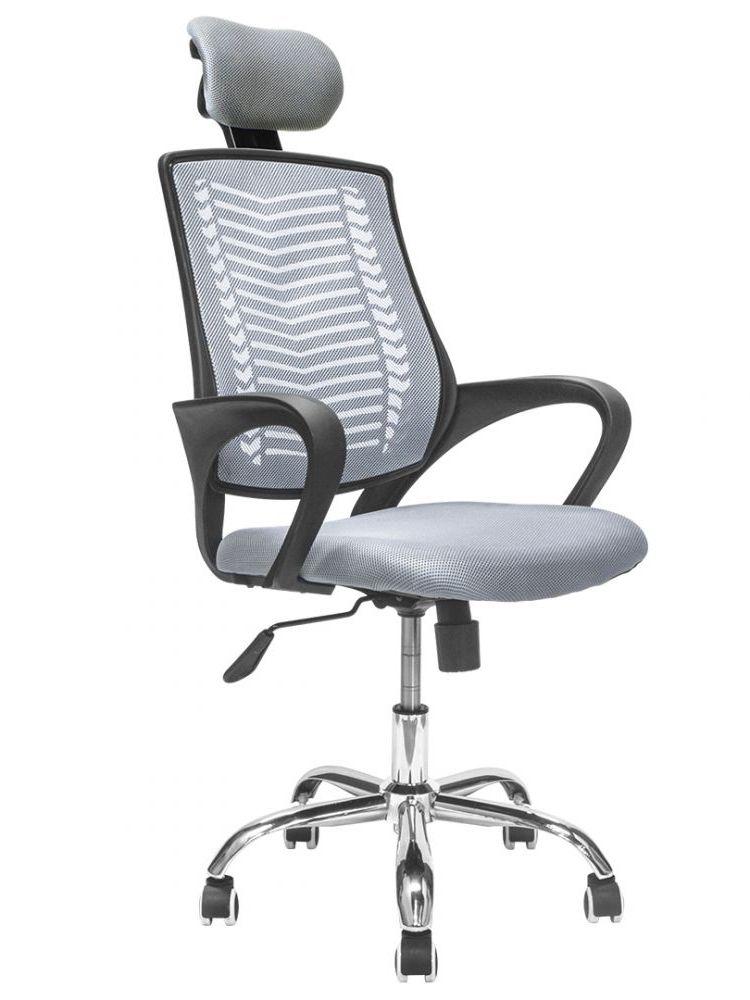 Silla de Escritorio Ejecutiva Top Living Con Cabecero Gris-0