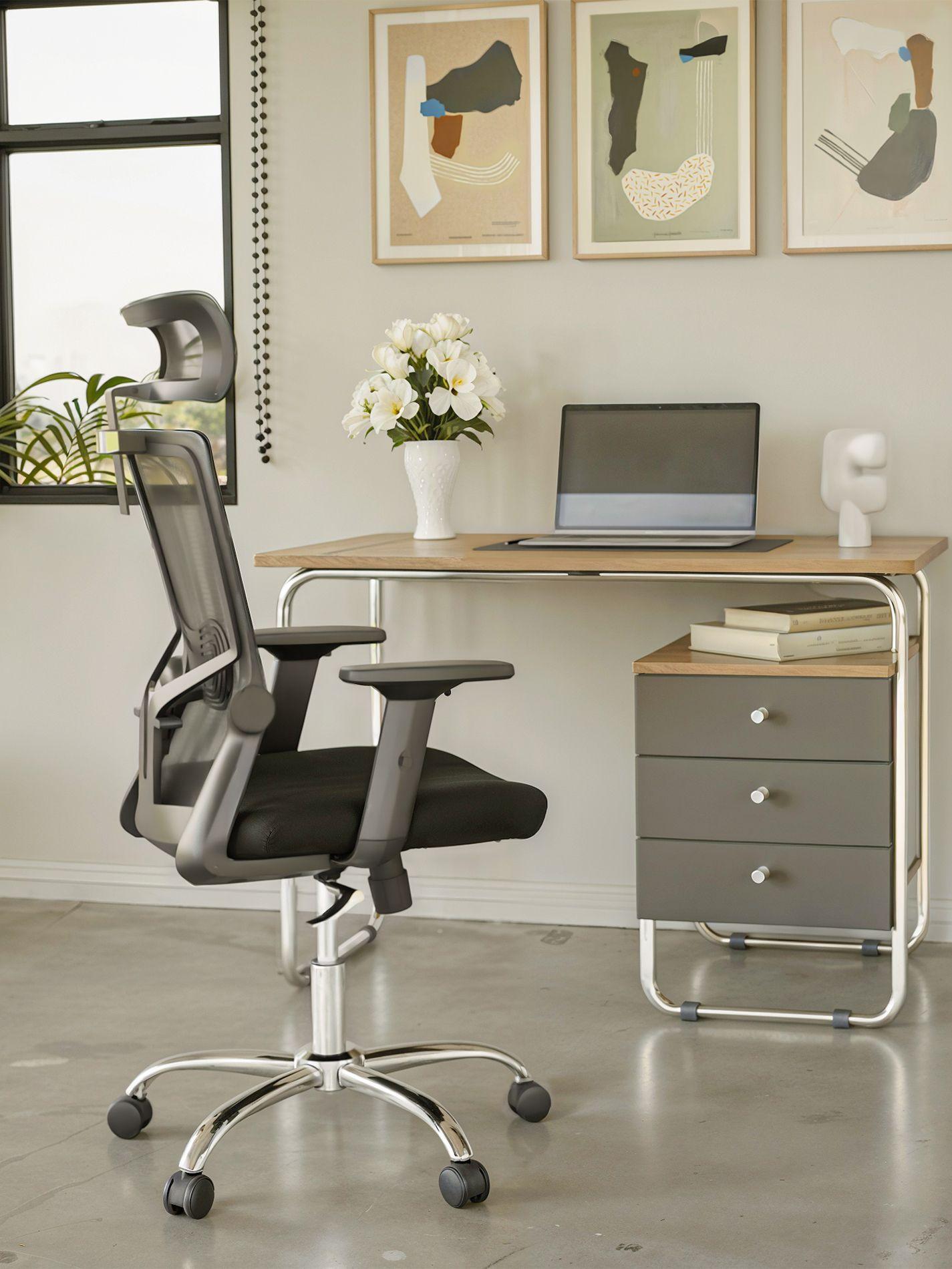 Silla de Oficina Presidente Ergonomus Delphi Base Cromada-4