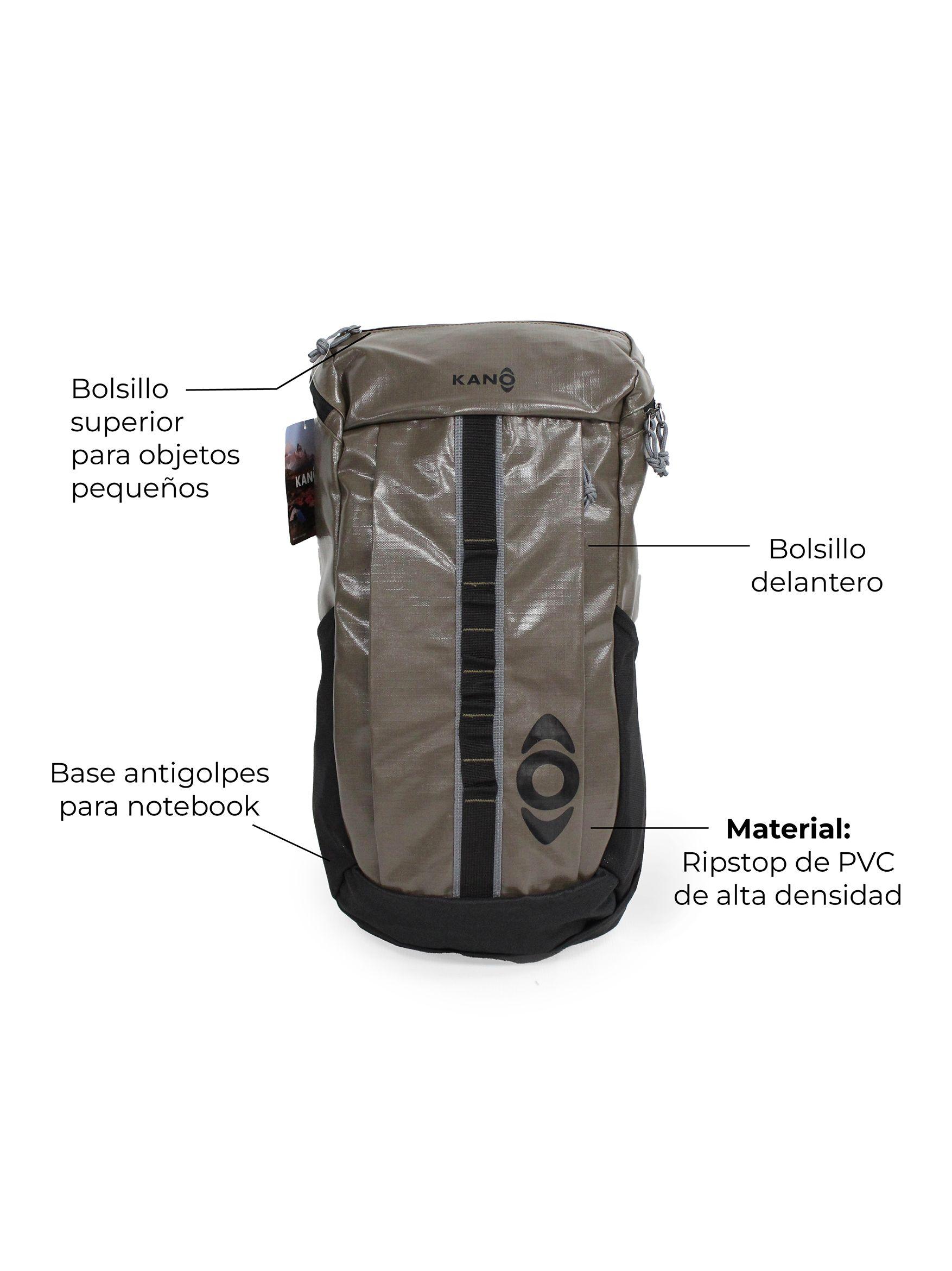 Mochila Outdoor Kano 25L Trekking Camping Resistente Marrón-3