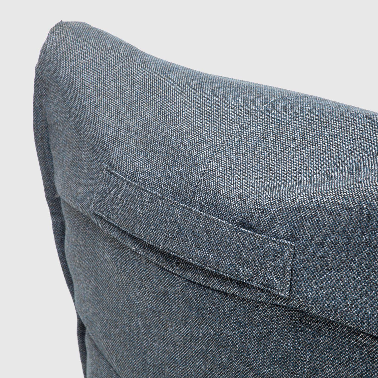 Sillón Pouf / Puff Gris Con Respaldo Relan-5