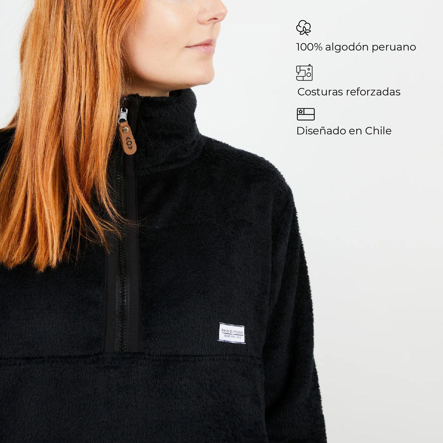 Polar Negro / Ropa Kano Mujer / Polar Peludo-1