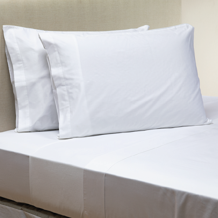 Juego de Sábanas 1000 Hilos de Algodón Blanco 1,5 Plazas Relan-0