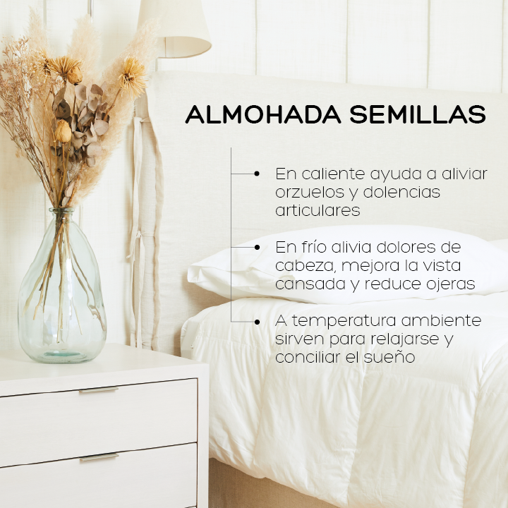 Almohada de Semillas 50 x 70 cm Queen Relan-5