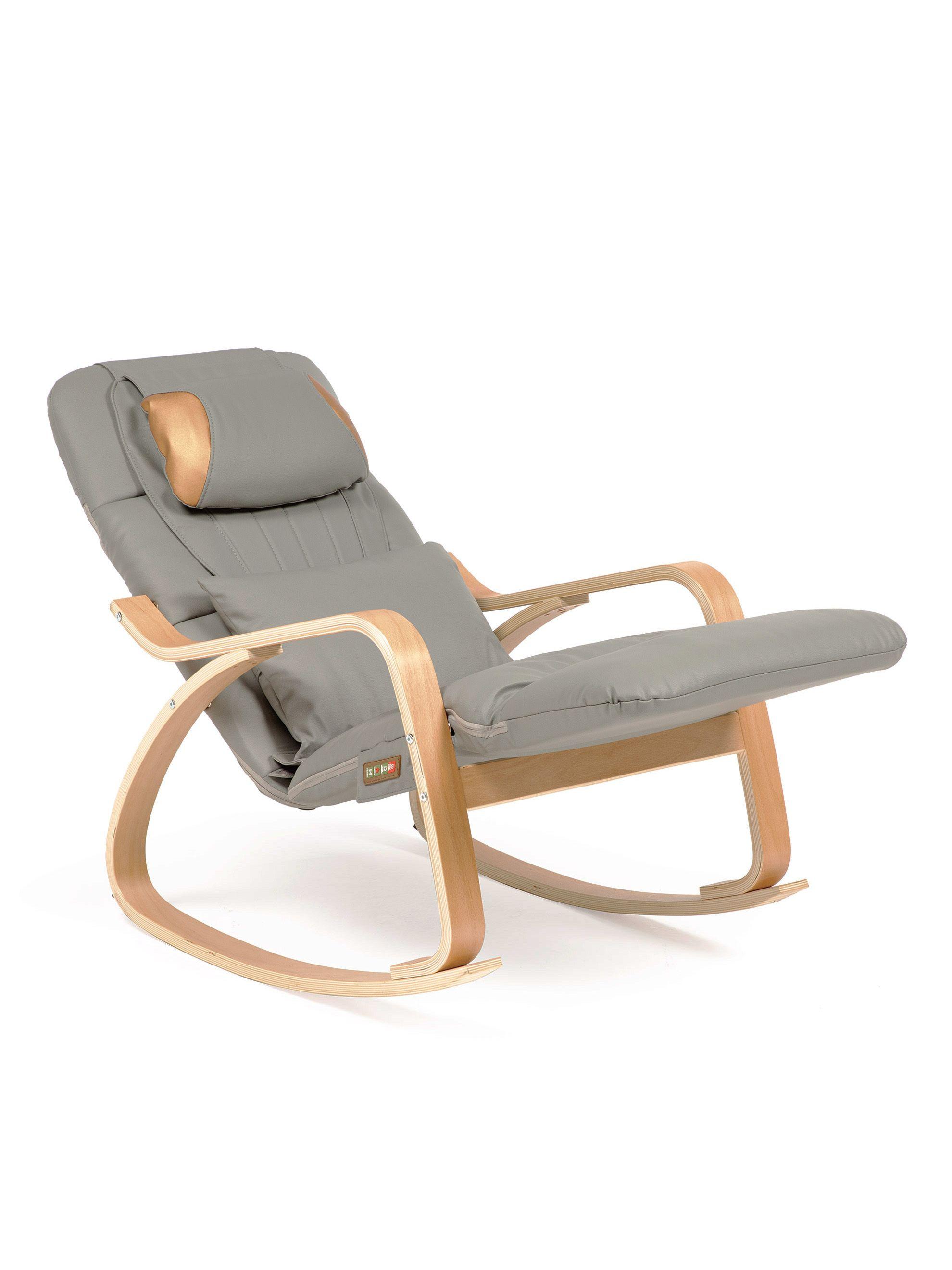 Silla Masajeadora Relan Grey Mecedora Con Vibración y Calor-2