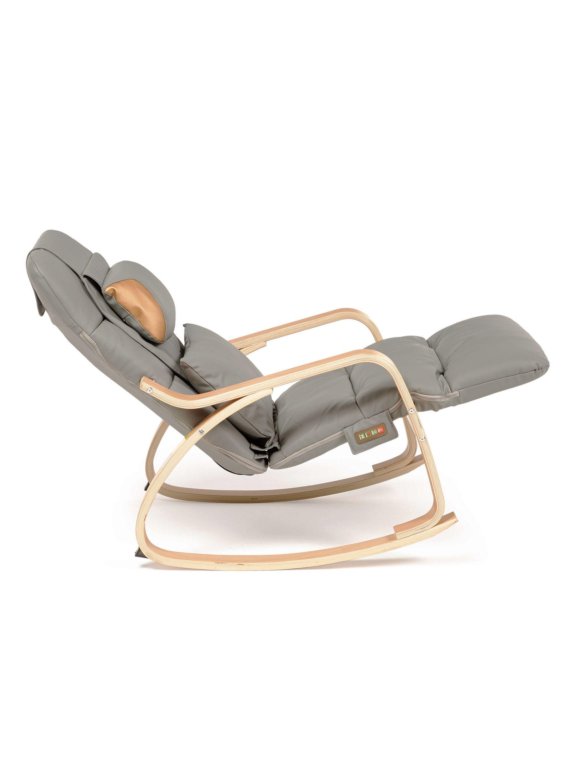 Silla Masajeadora Relan Grey Mecedora Con Vibración y Calor-8