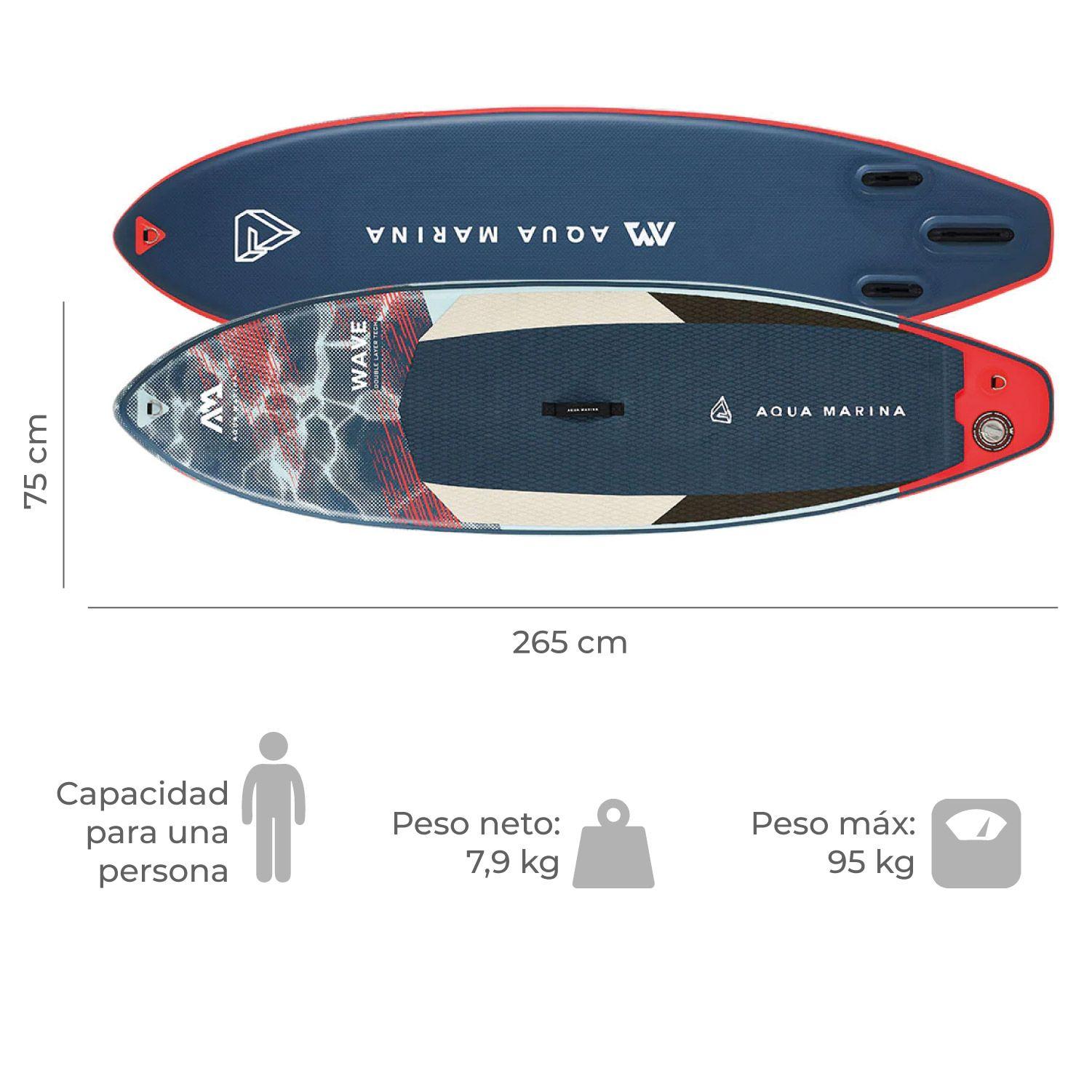 Stand Up Paddle / Sup Inflable Wave / AM 8.8 Pies-2