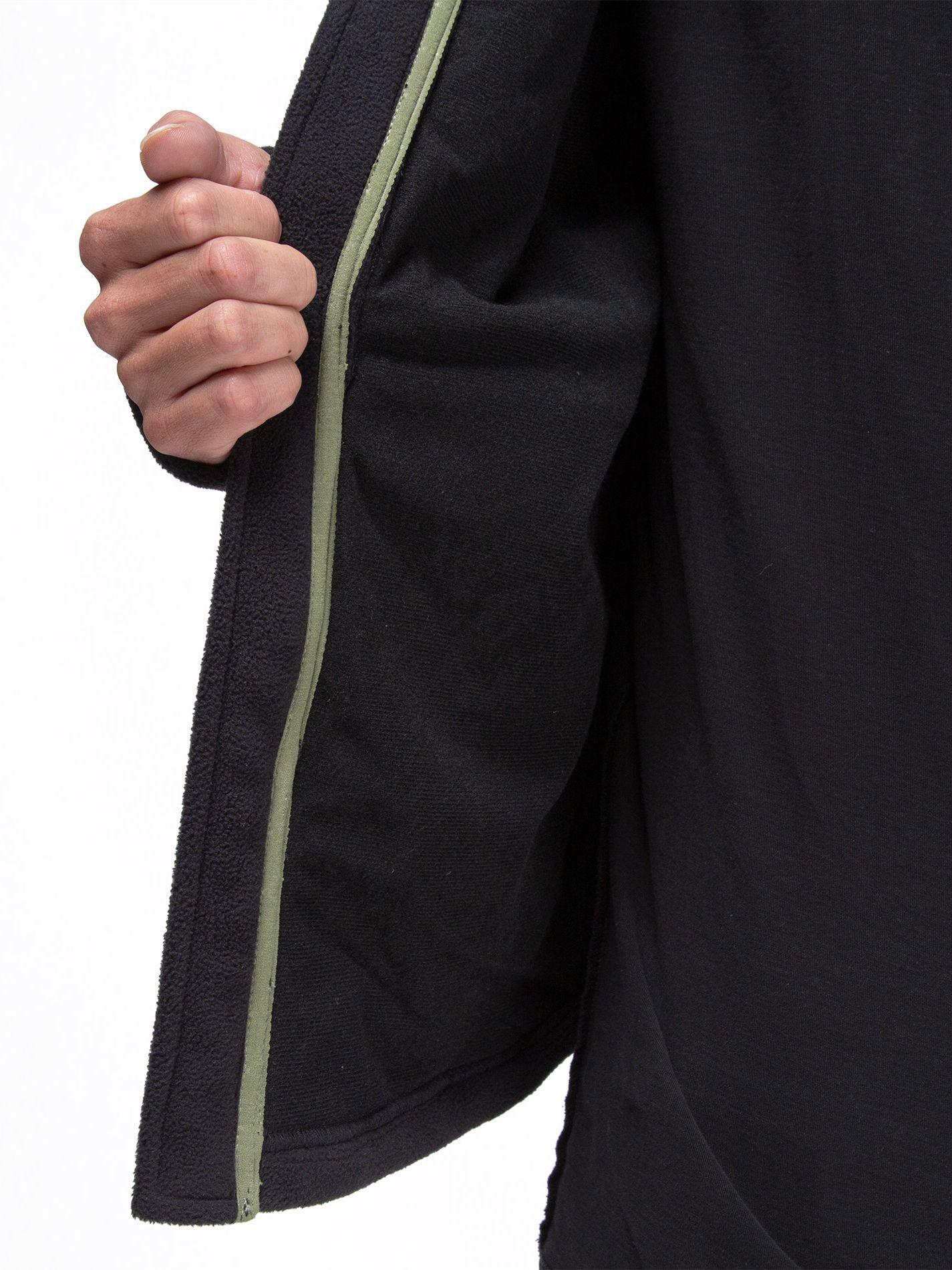 Poleron Polar Hombre Kano Canelo Negro Chaqueta de Polar-5