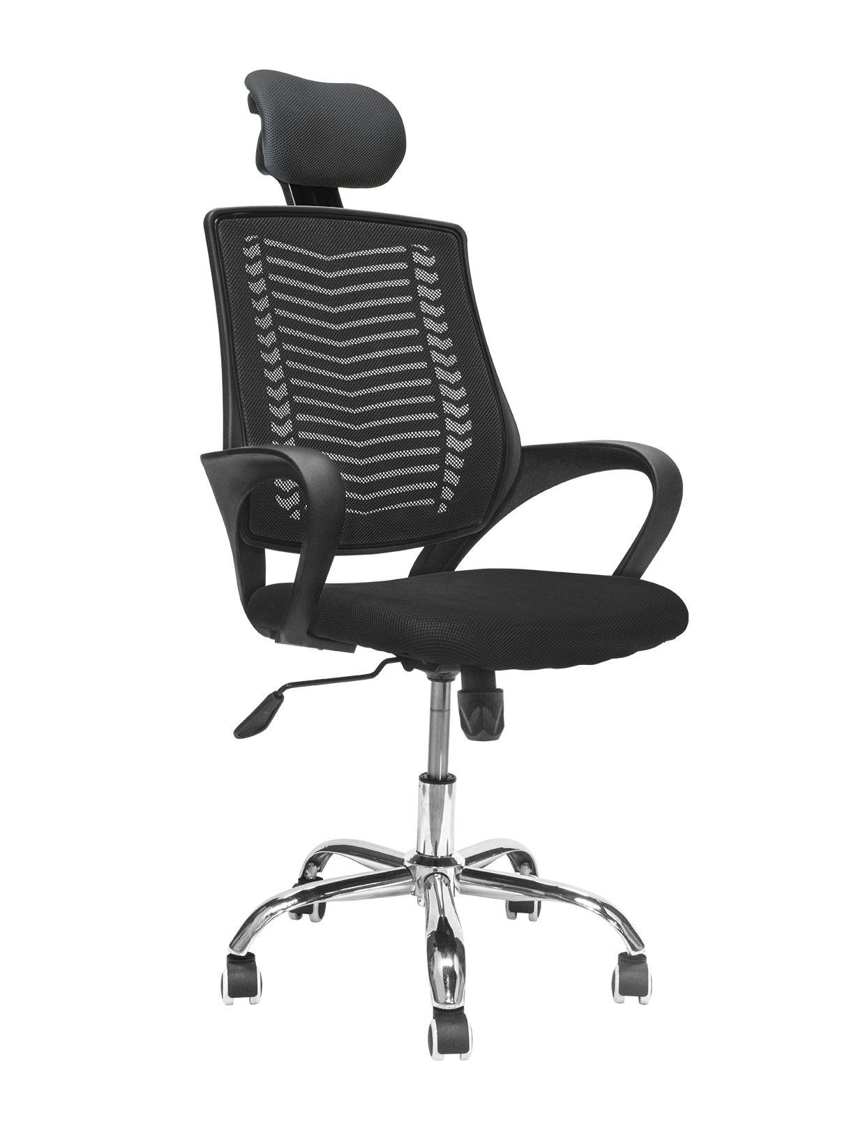 Silla de Escritorio Ejecutiva Top Living Con Cabecero Negro-0