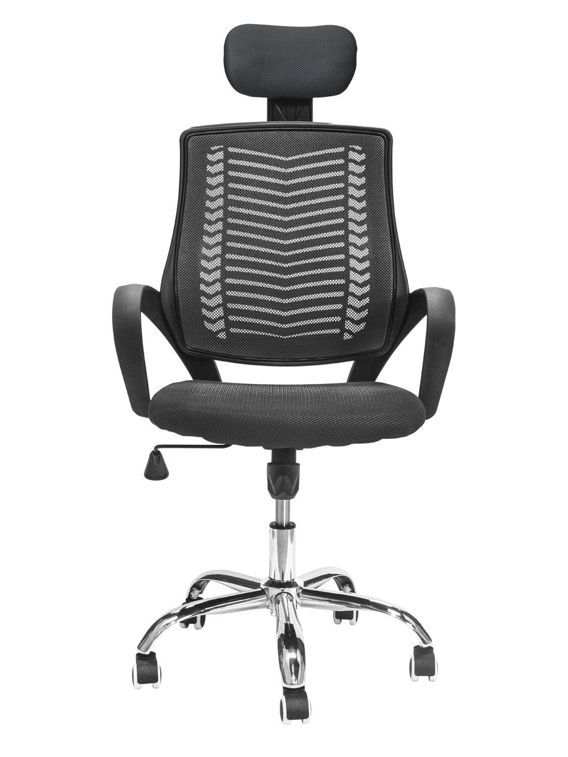 Silla de Escritorio Ejecutiva Top Living Con Cabecero Negro-4