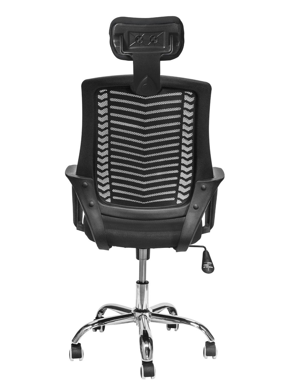 Silla de Escritorio Ejecutiva Top Living Con Cabecero Negro-6