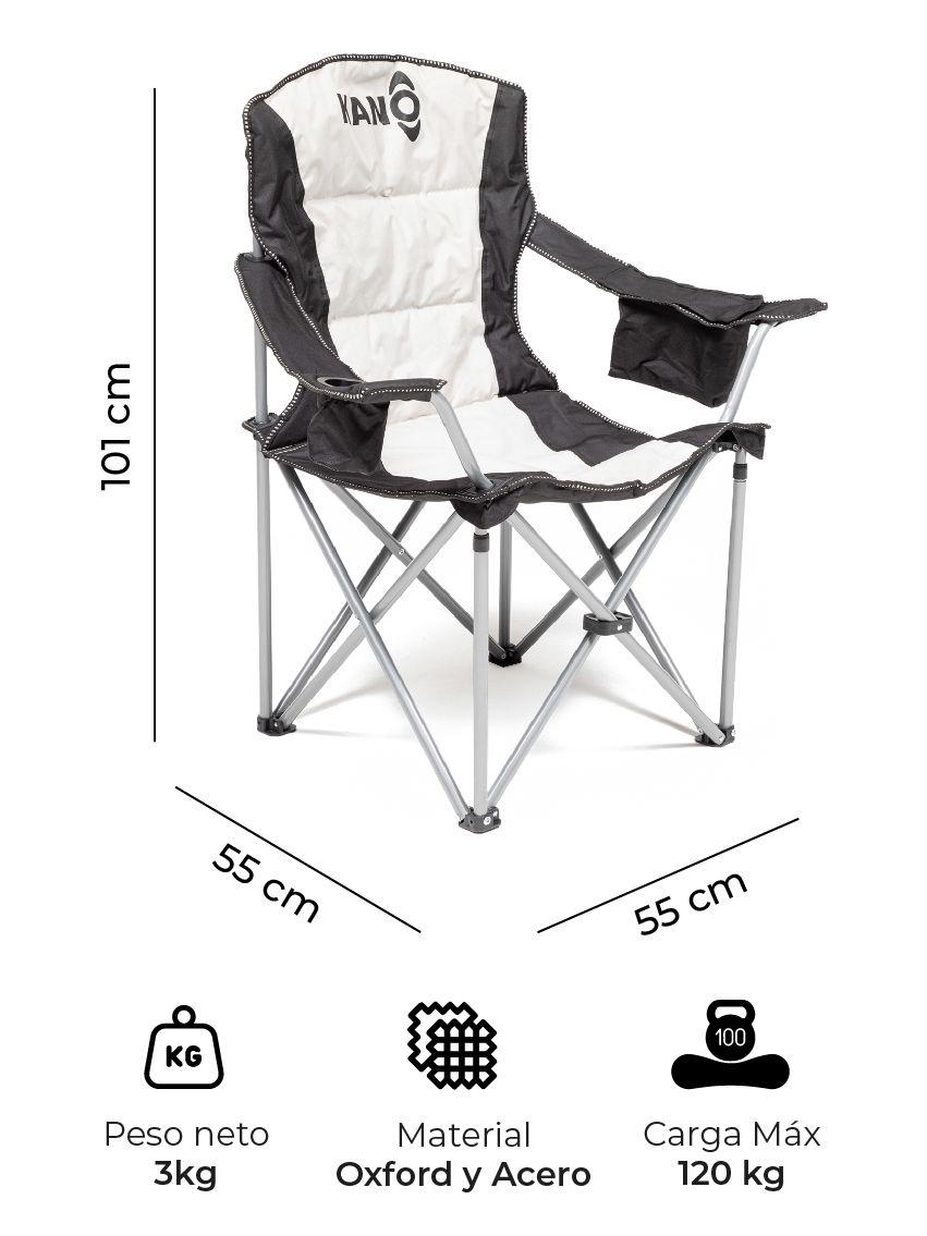 Silla Plegable Para Camping Kano Cucao Reforzada Acolchada-1