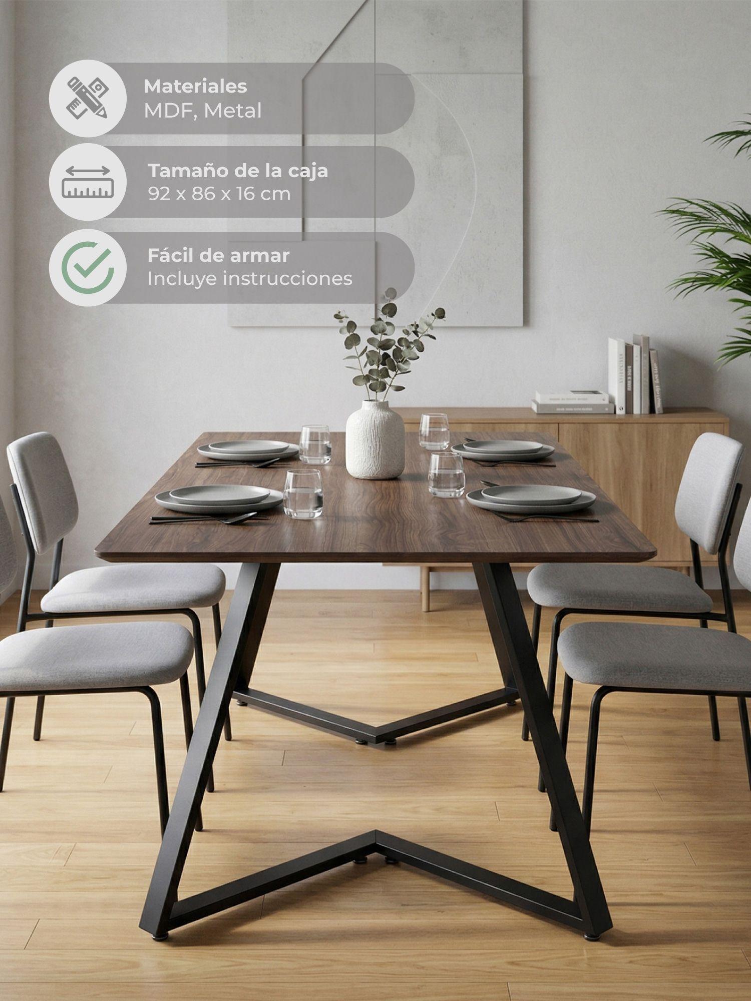 Mesa de Comedor Relan Royal Rectangular 160 x 85 x 75 Cm-4