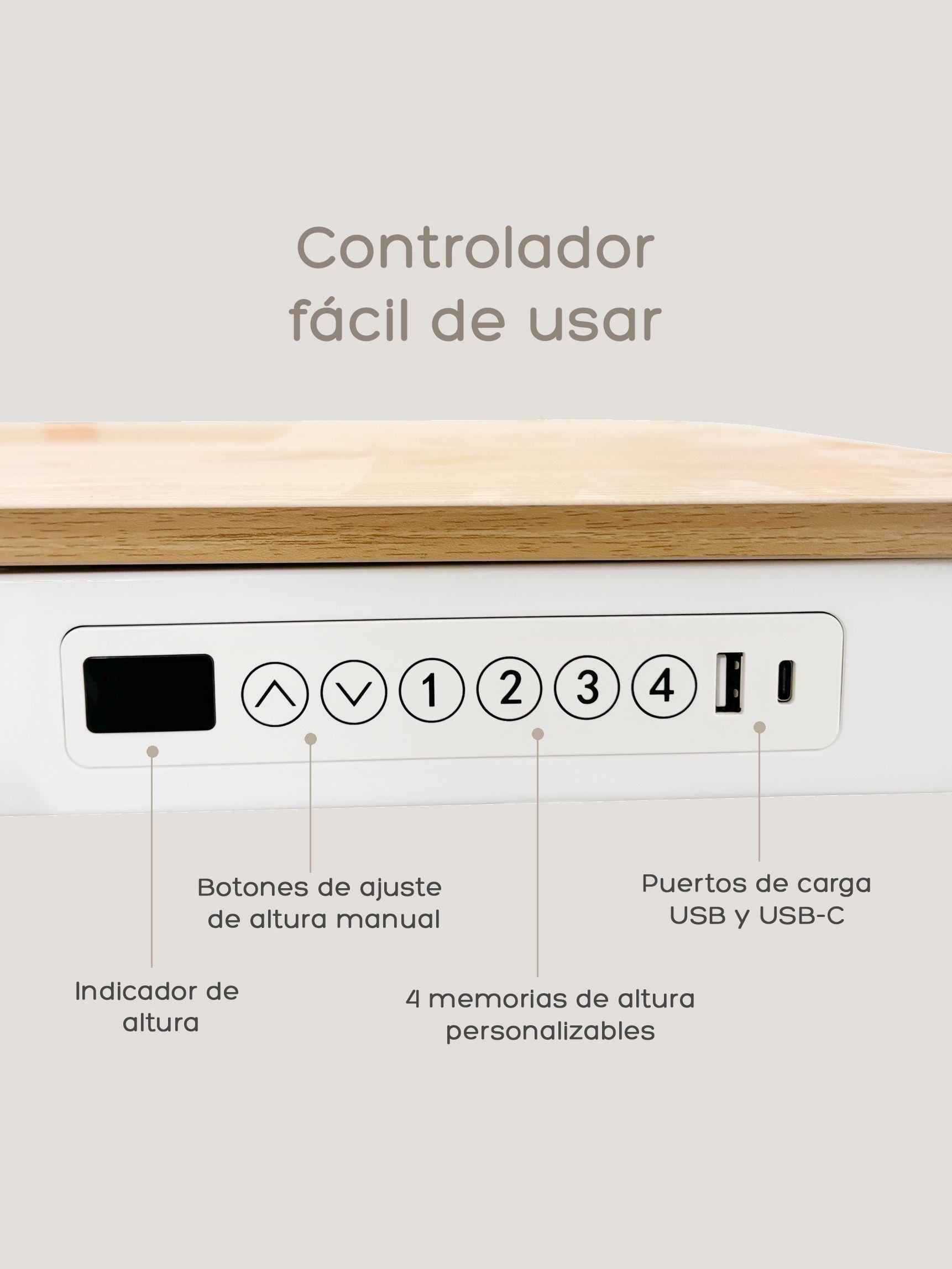 Escritorio Eléctrico Oak Pro Top Living Standing Desk-3