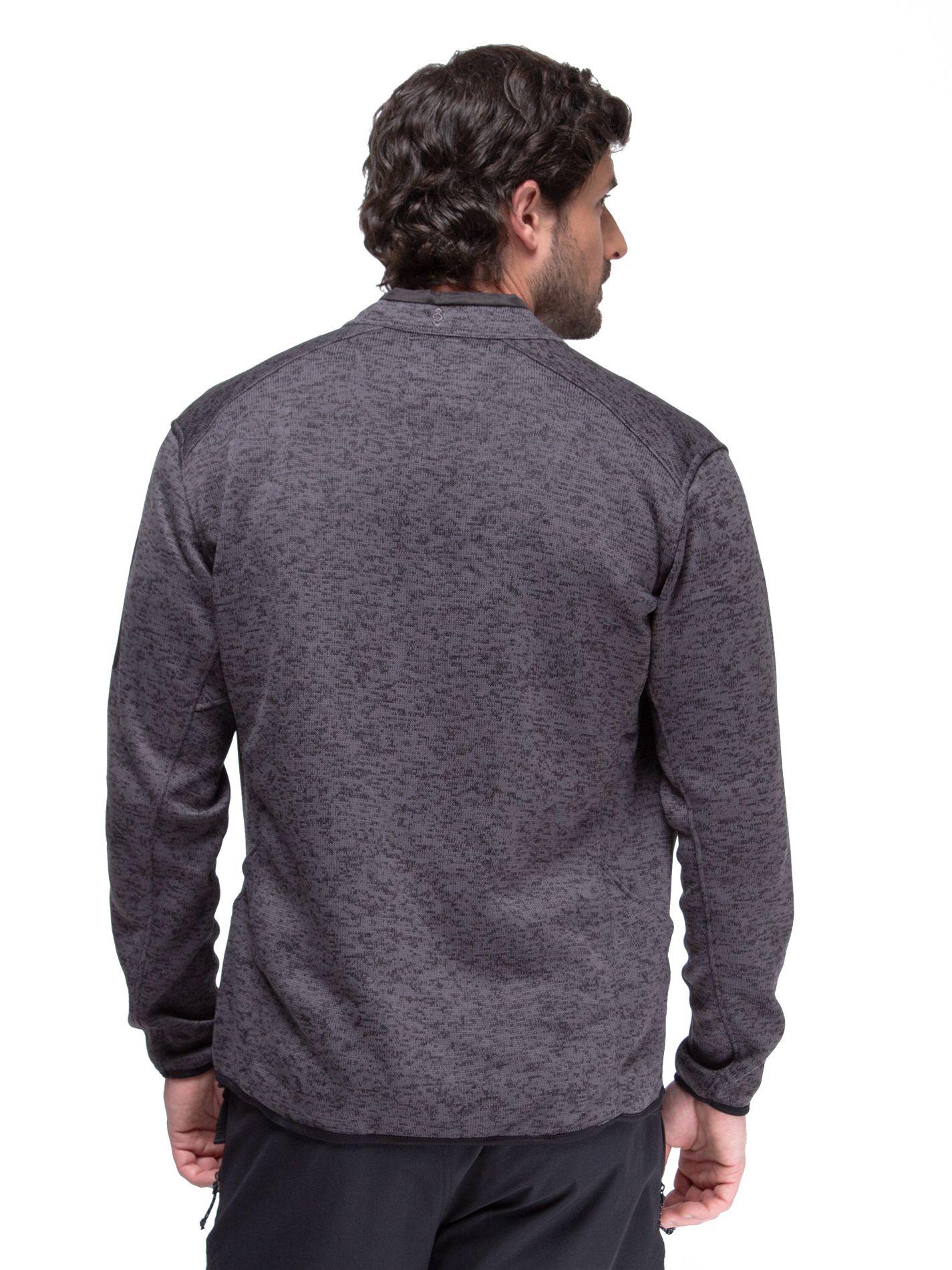 Chaqueta Polar Blend Hombre Kano Notro Negro con Bolsillos-5