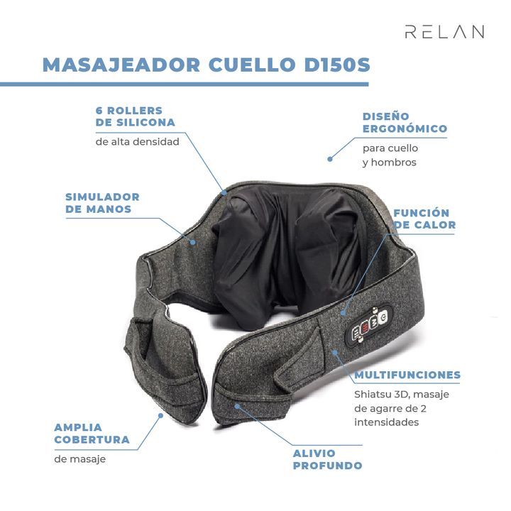 Masajeador De Cuello Eléctrico D150s Divano-3
