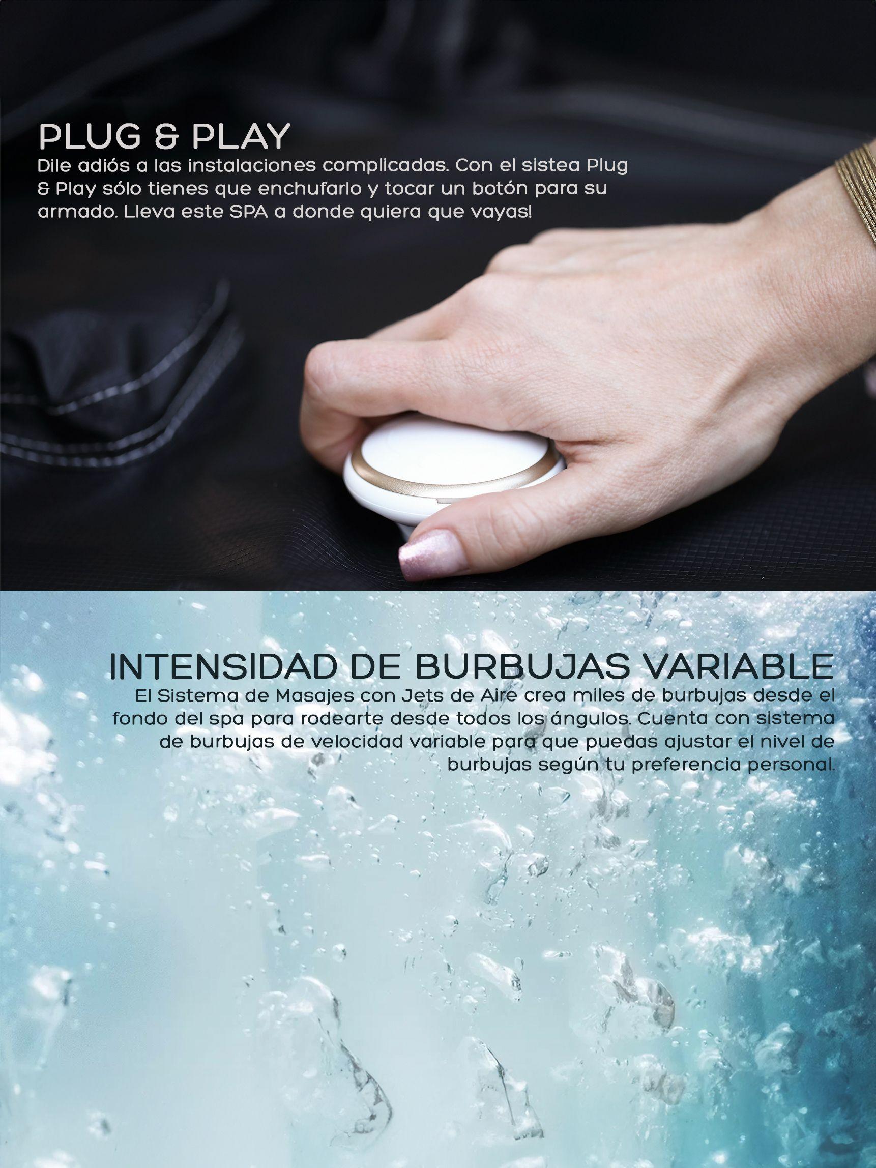 Hot Tub Inflable MSpa Camaro Premium SPA Para 6 Personas-5