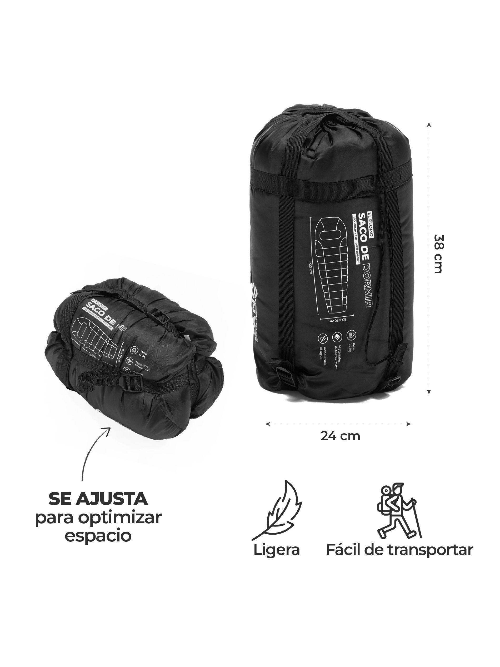 Saco de Dormir Kano El Plomo 0 / 5 / 15°C 1,2 Kg Gris-5