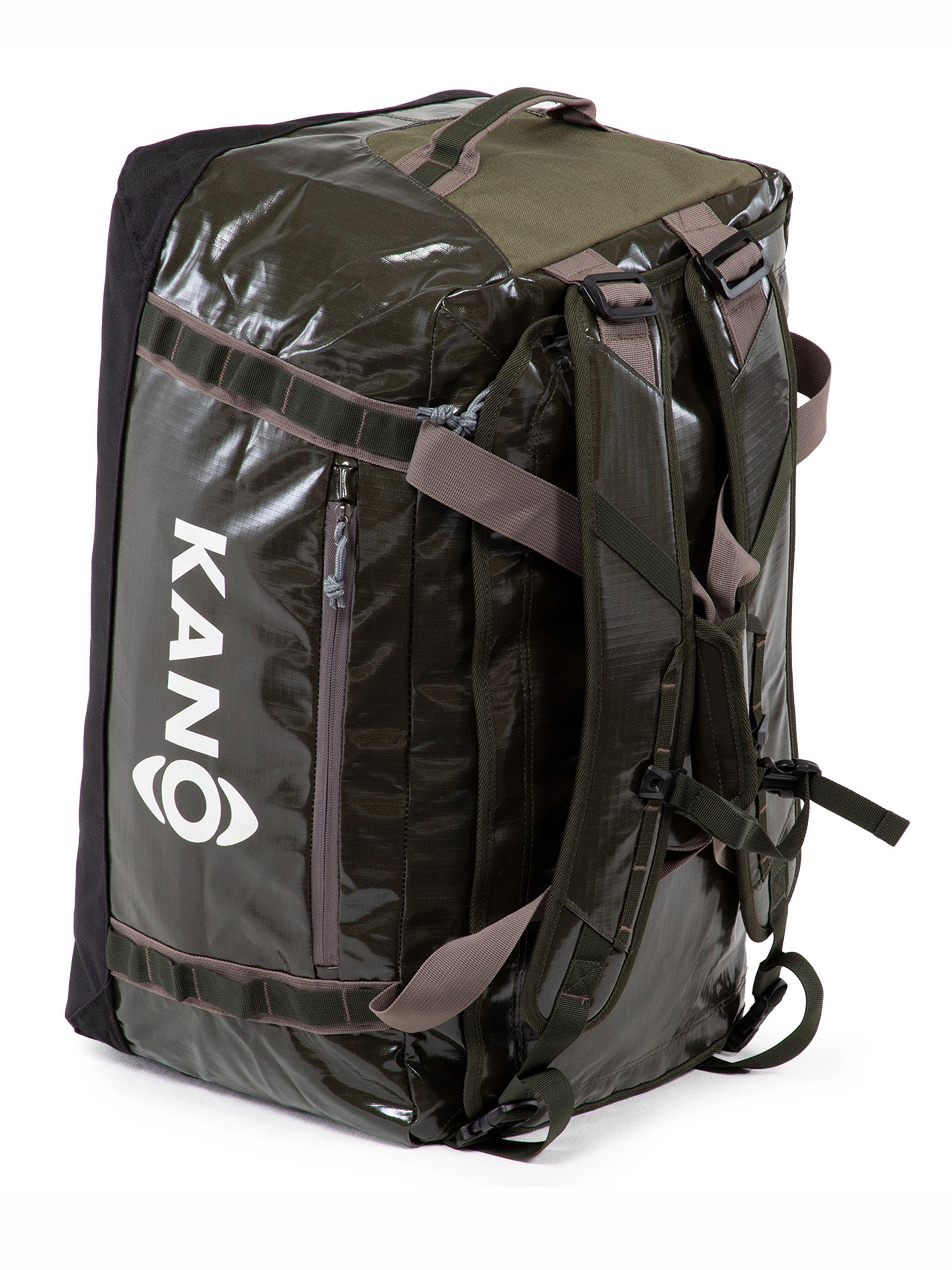 Bolso Mochila Impermeable Verde Kano Outdoor 60L Plegable-5