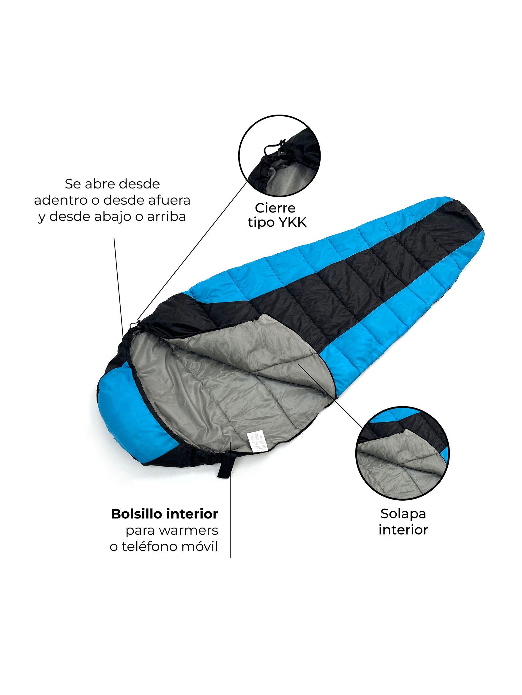 Saco de Dormir Kano +5ºC / +15ºC 3 Estaciones 1,2 Kg Azul-1